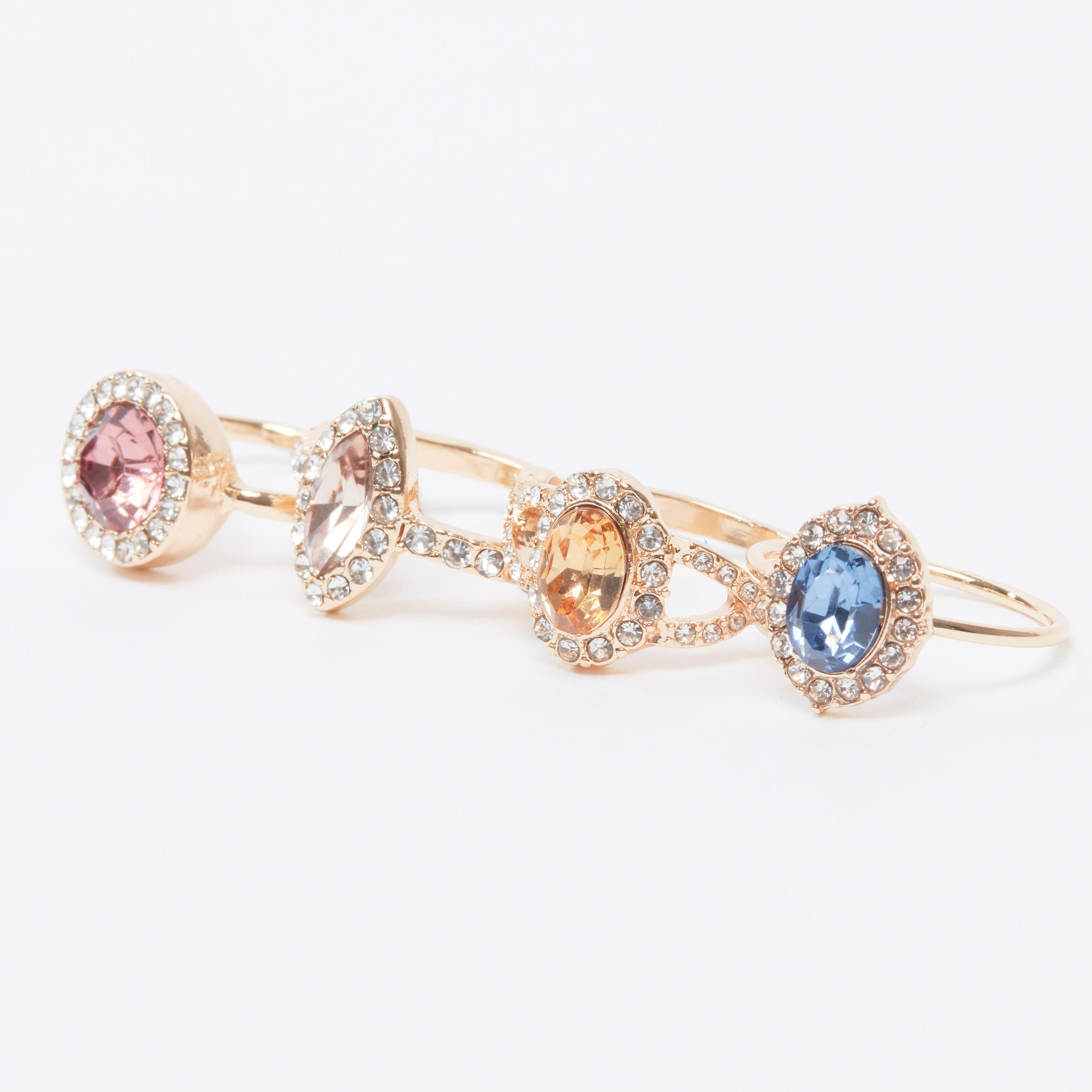 خواتم مرصعة - طقم من 4 قطع-women-watchesandjewellery-jewellery-rings-image-3