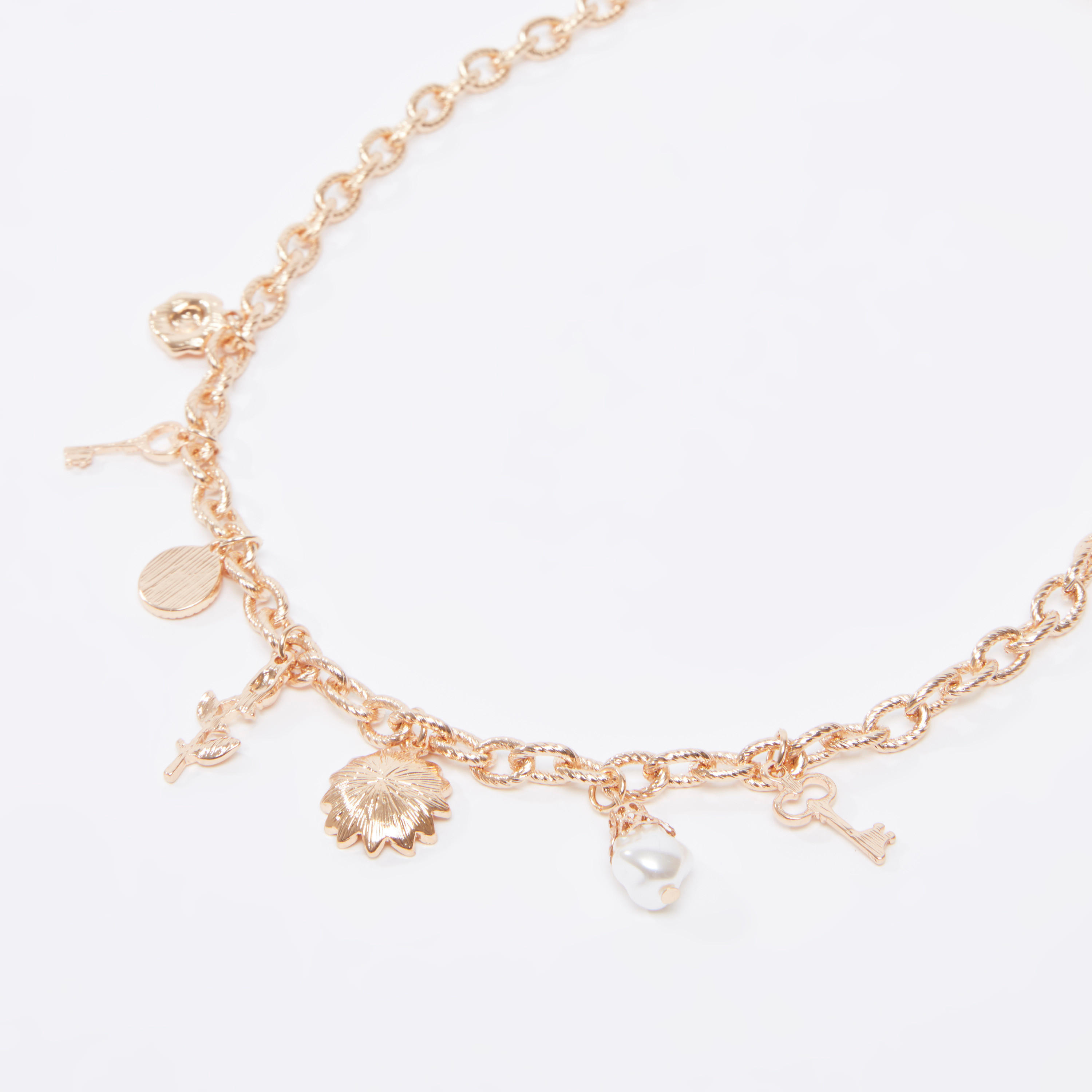 Embellished Nautical Themed Charm Necklace-women-watchesandjewellery-jewellery-necklacesandpendants-image-1