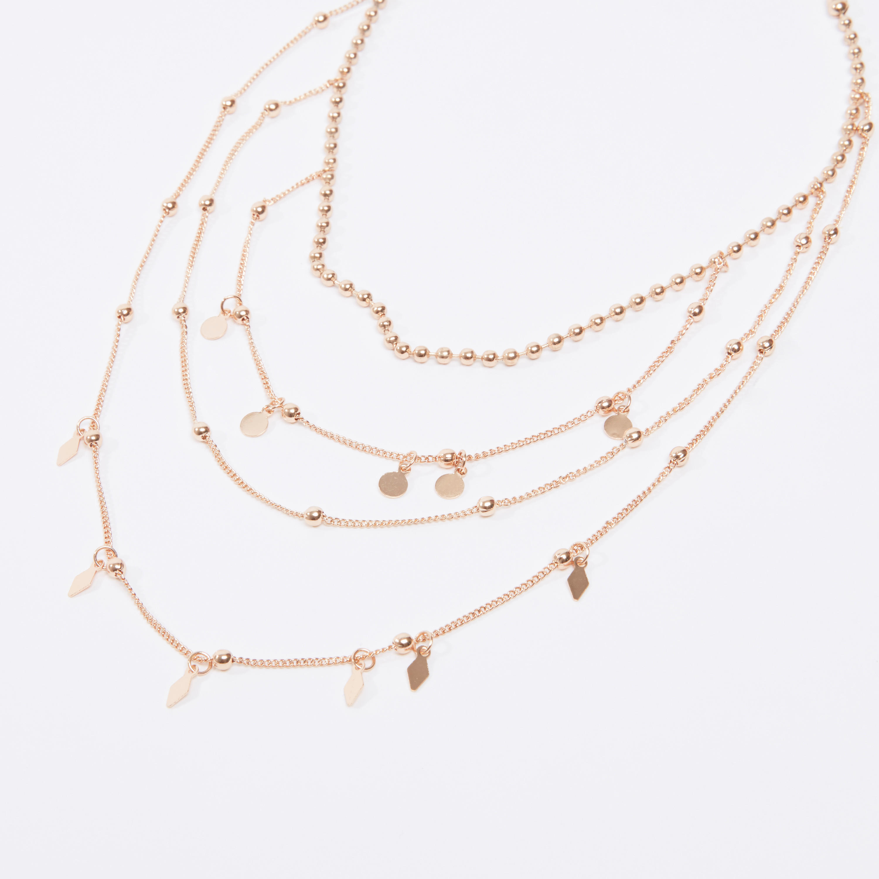 قلادة متعددة الطبقات مزيّنة بمشبك إغلاق-women-watchesandjewellery-jewellery-necklacesandpendants-image-3