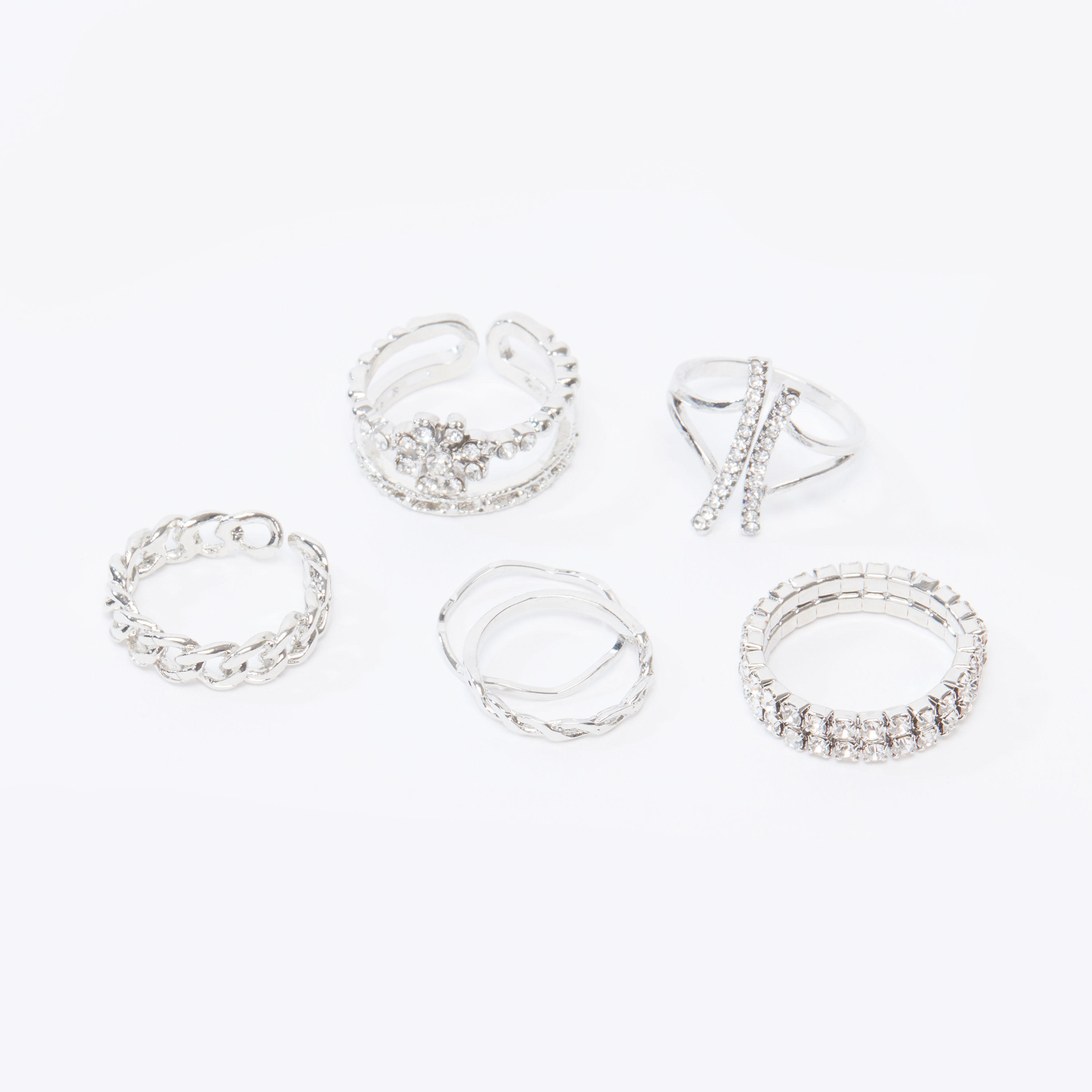 طقم خواتم متنوّعة من 6 قطع-women-watchesandjewellery-jewellery-rings-image-1
