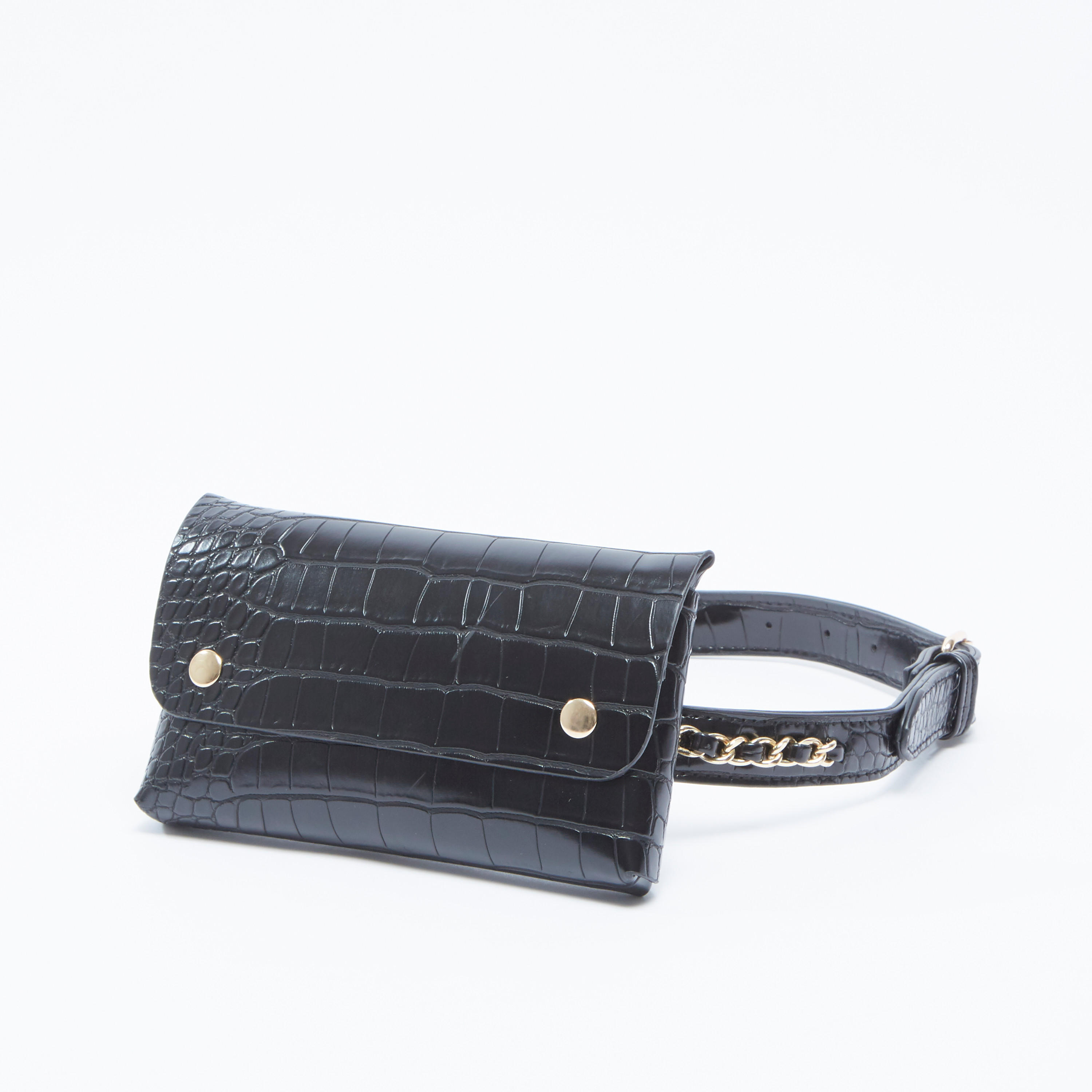 Textured Fanny Pack with Pin Buckle Closure-women-clothingaccessories-belts-image-1