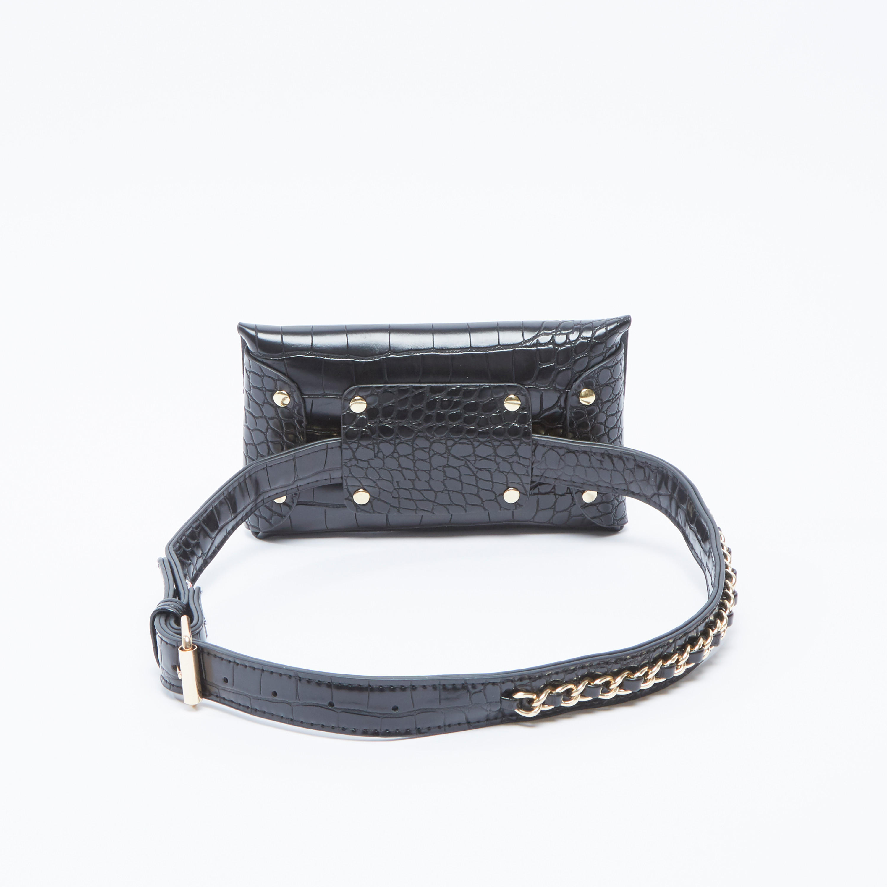 Textured Fanny Pack with Pin Buckle Closure-women-clothingaccessories-belts-image-3