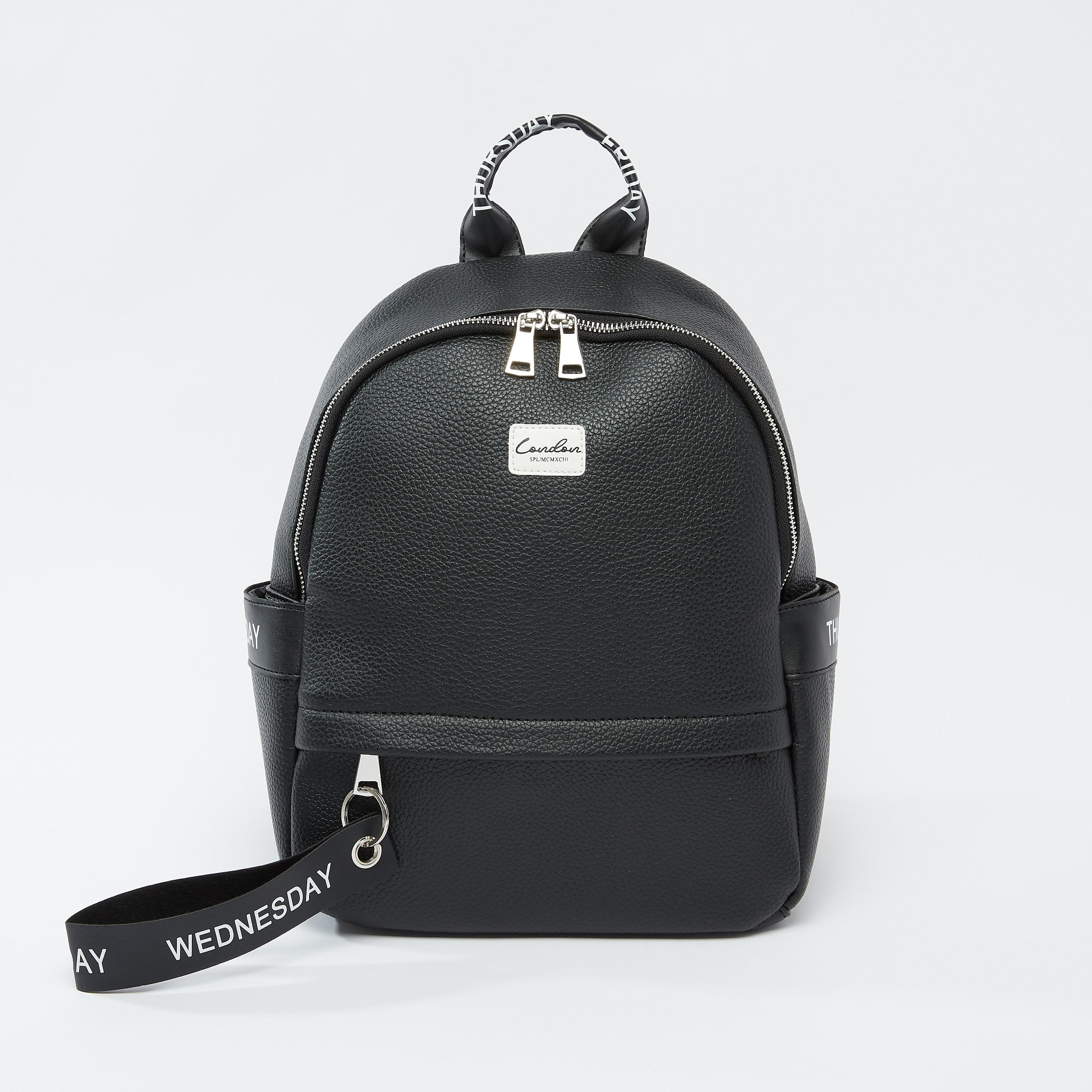 شنطة ظهر بارزة الملمس بحمّالات كتف قابلة للتعديل بطبعات-women-bagsandwallets-handbags-image-5
