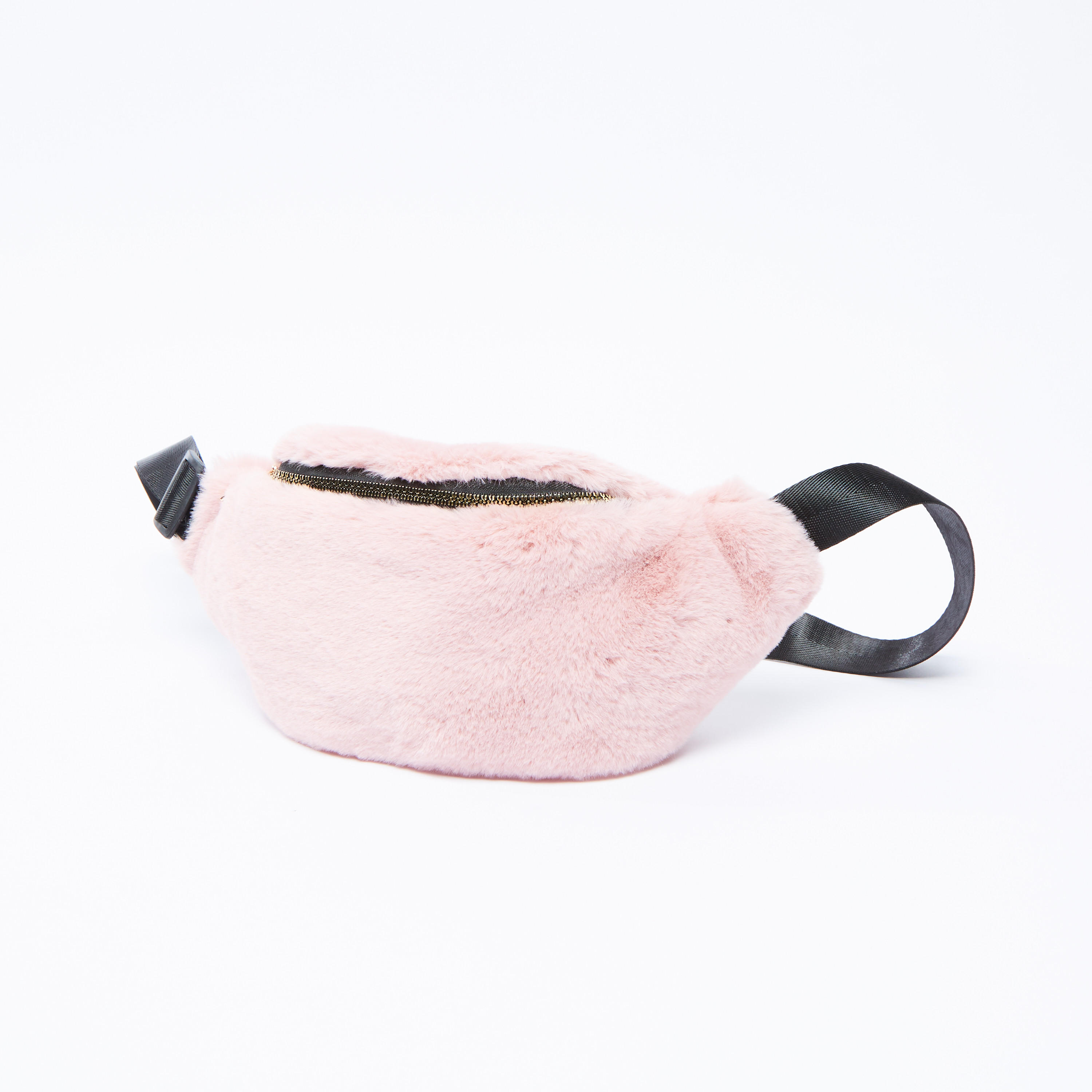 Plush Fanny Pack with Adjustable Strap and Clip-On Closure-women-bagsandwallets-handbags-image-1