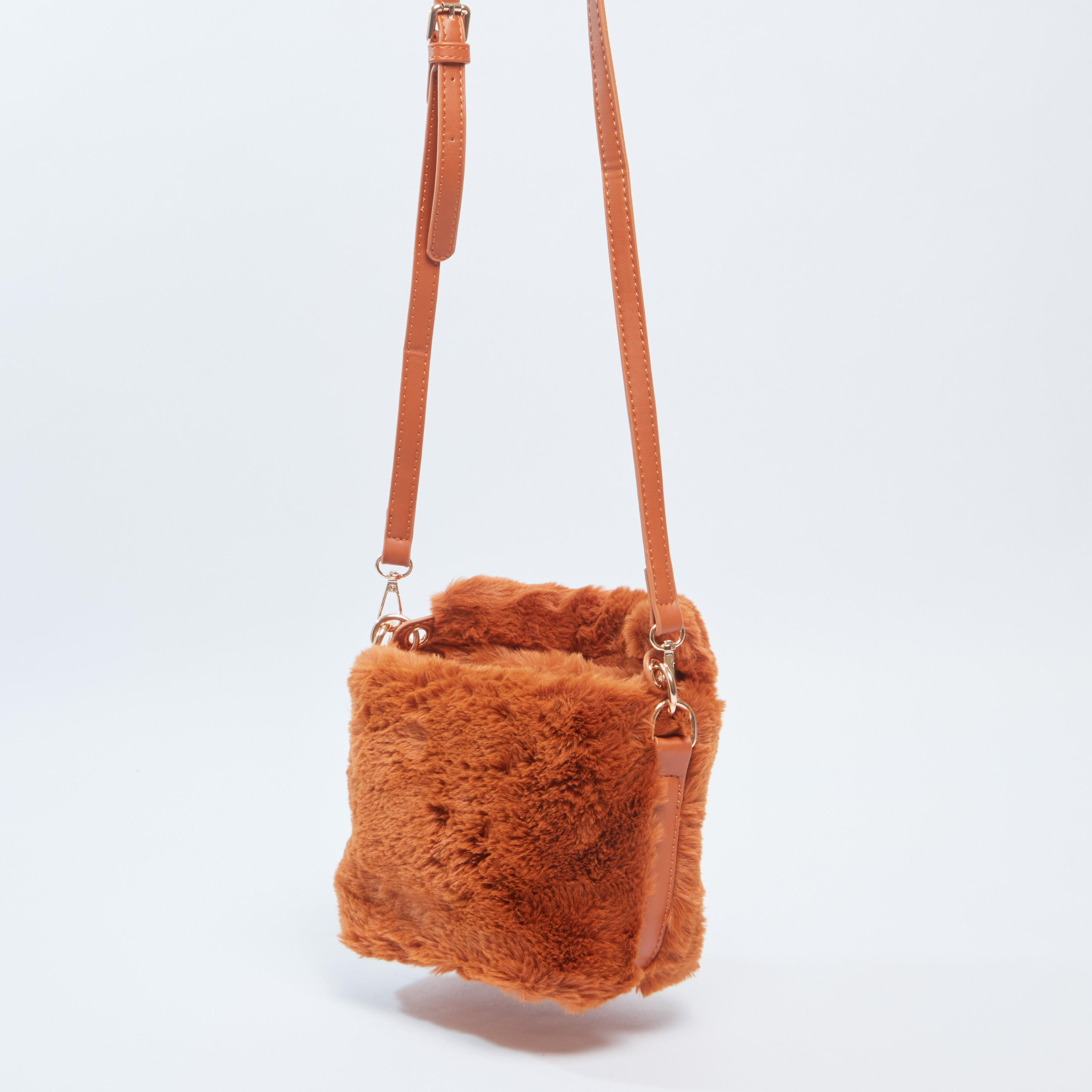 شنطة كروس بودي بارزة الملمس بسحاب إغلاق وحمالة قابلة للفصل-women-bagsandwallets-handbags-image-3