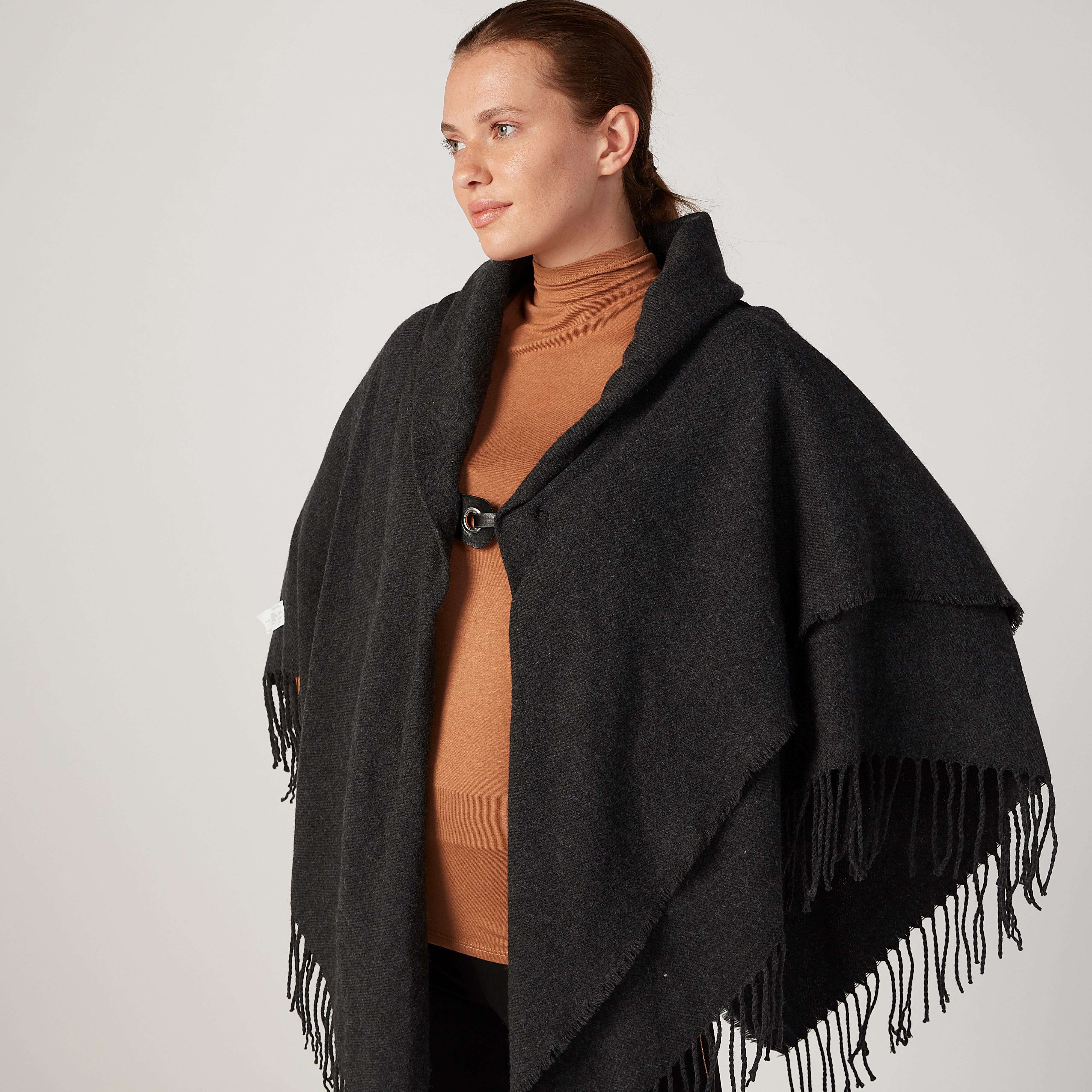 بونشو بارز الملمس بشرّابات وربطة أمامية-women-clothing-cardigansandjumpers-jumpers-image-1