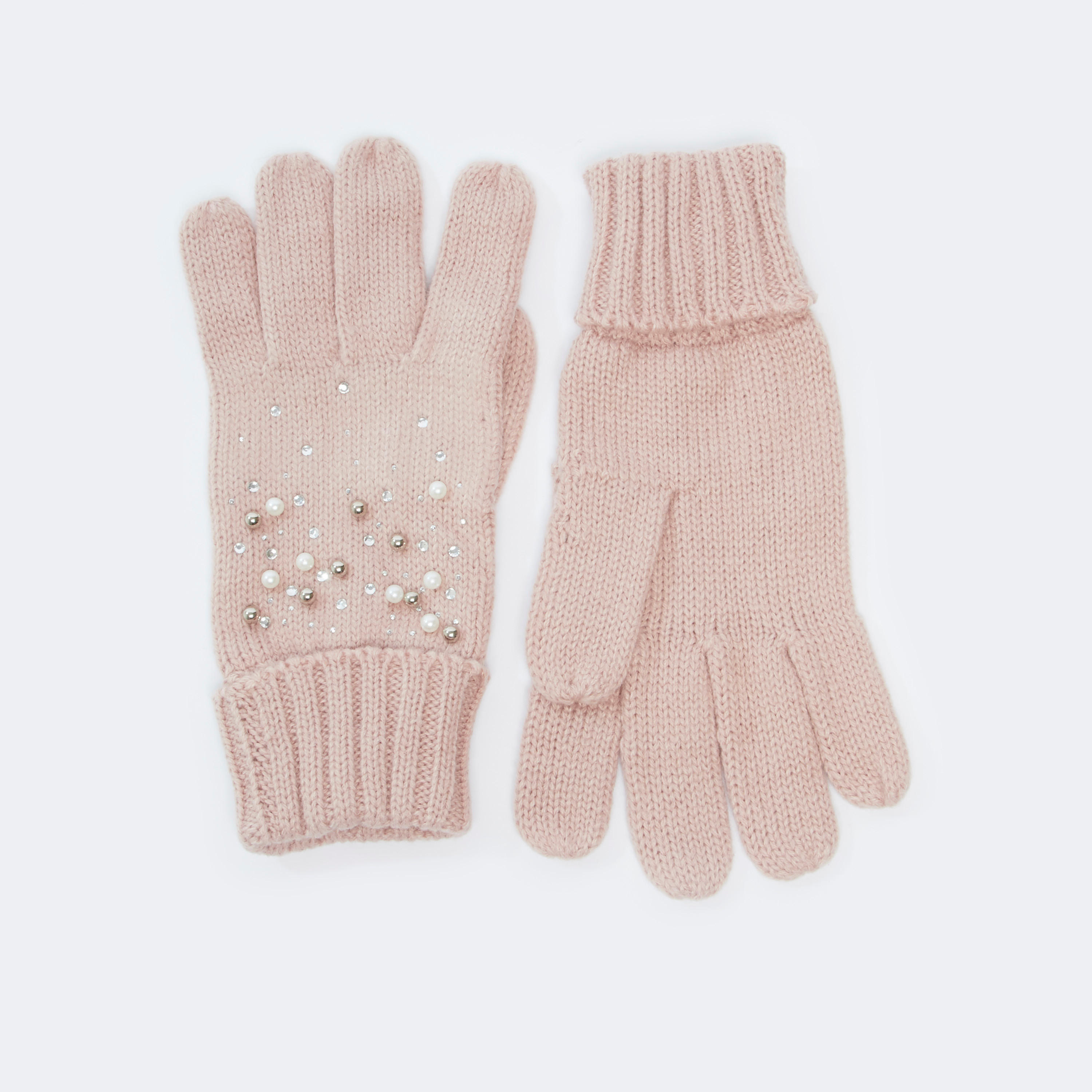 قفازات بارزة الملمس بحوّاف مضلّعة وتزيينات-women-clothingaccessories-gloves-image-3