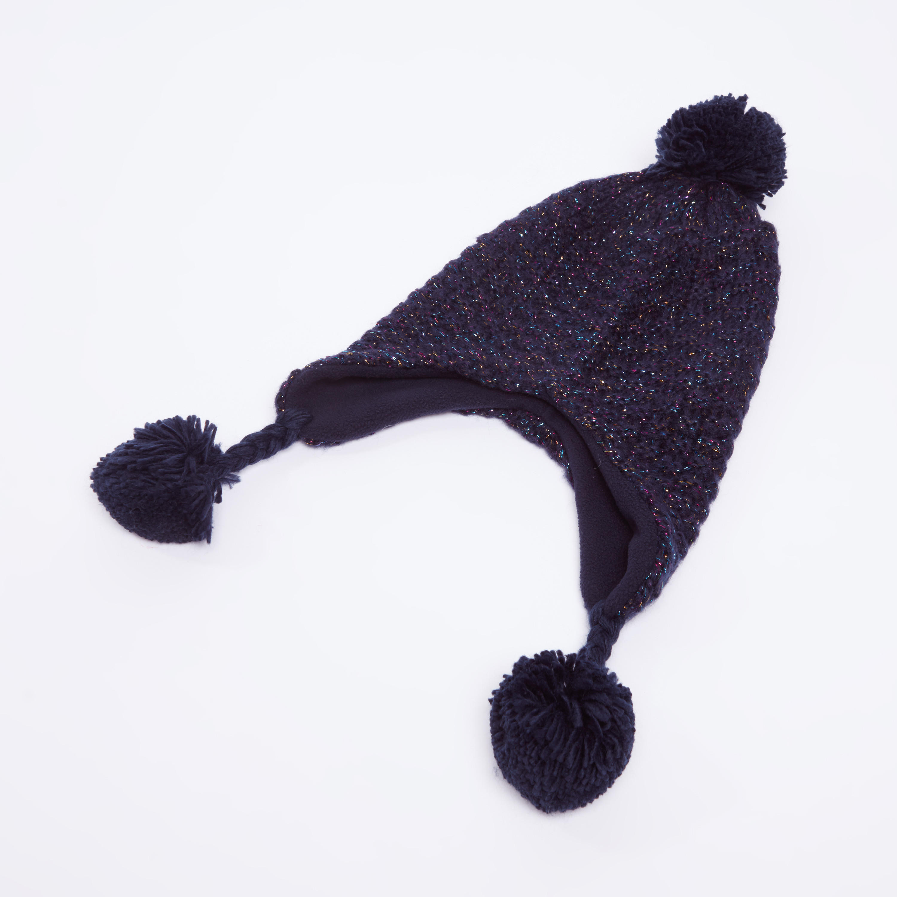 Textured Beanie Cap with Pom-Pom Detail-women-clothingaccessories-capsandhats-image-1