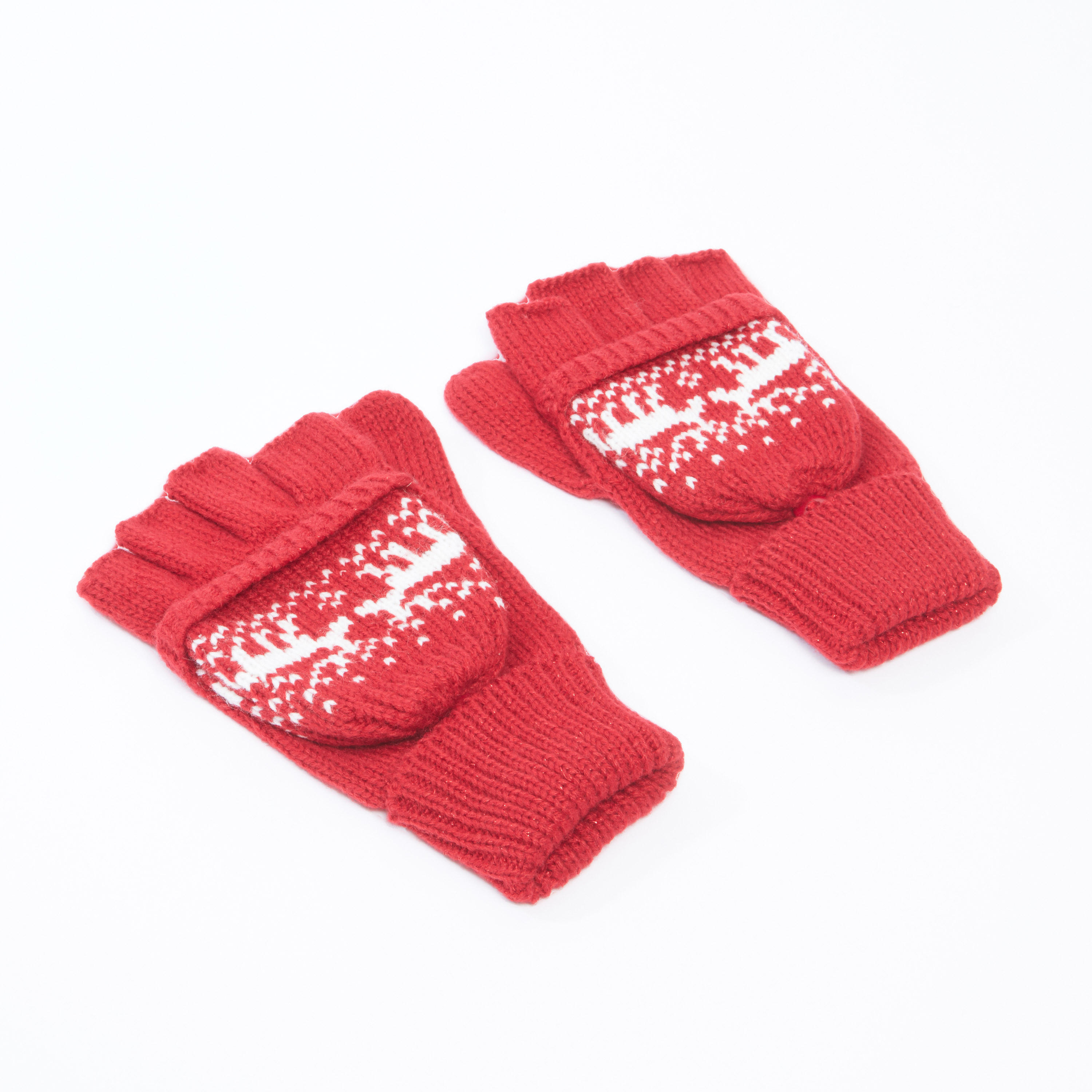 قفازات بارزة الملمس بحوّاف مضلّعة-women-clothingaccessories-gloves-image-3