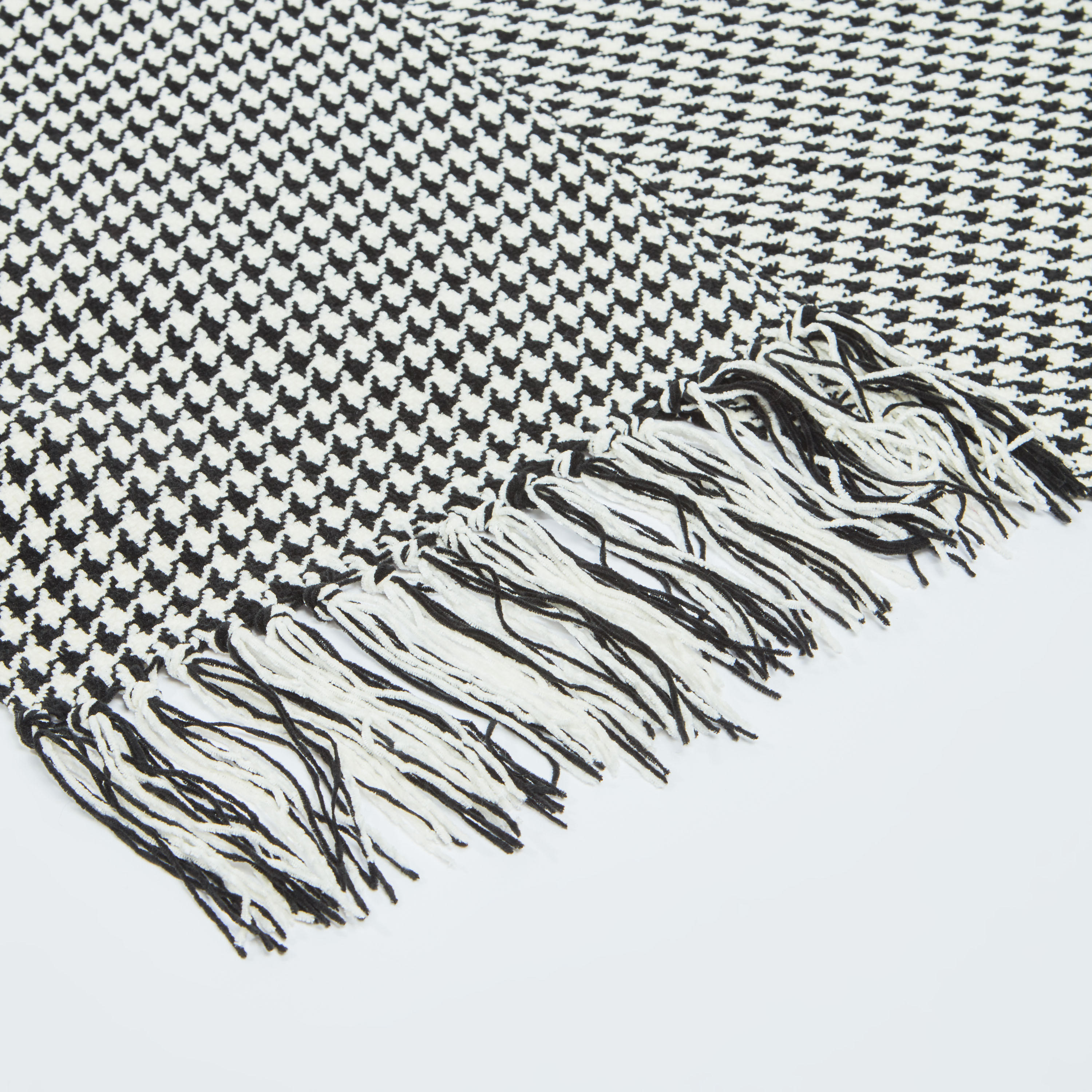 Houndstooth Printed Scarf with Fringes-women-clothingaccessories-scarves-image-3