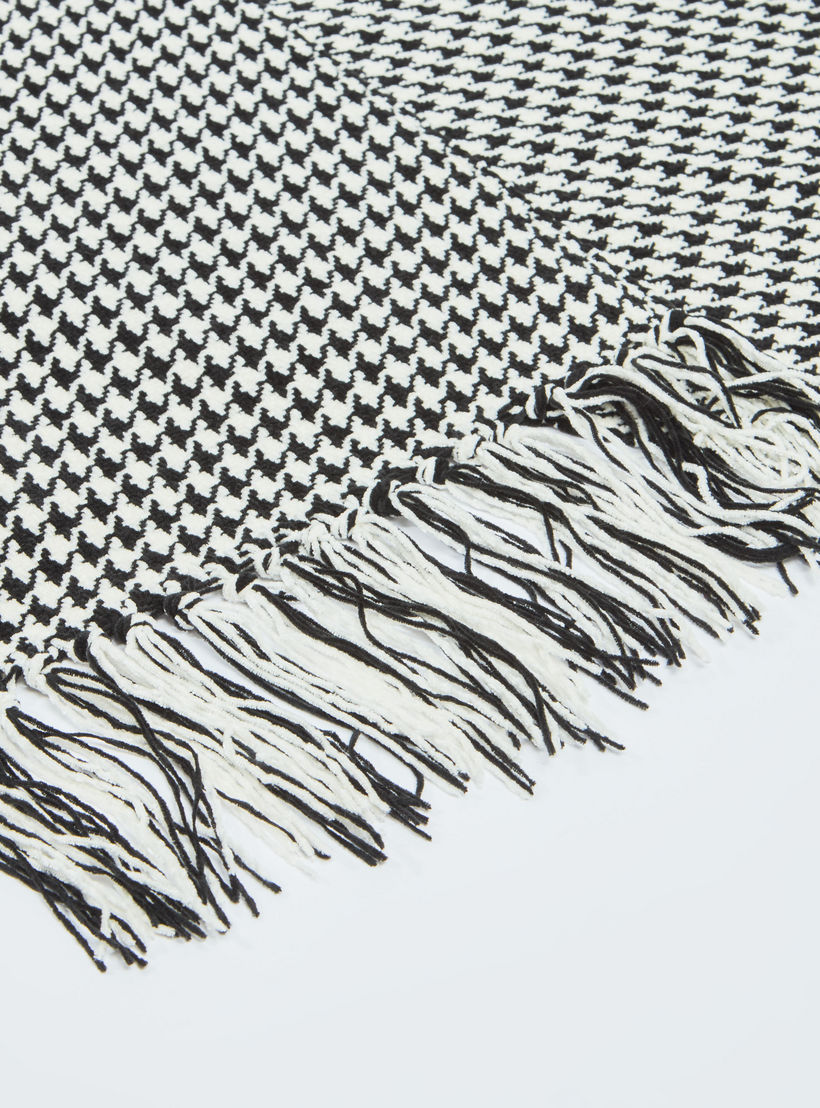 Houndstooth Printed Scarf with Fringes-women-clothingaccessories-scarves-image-3