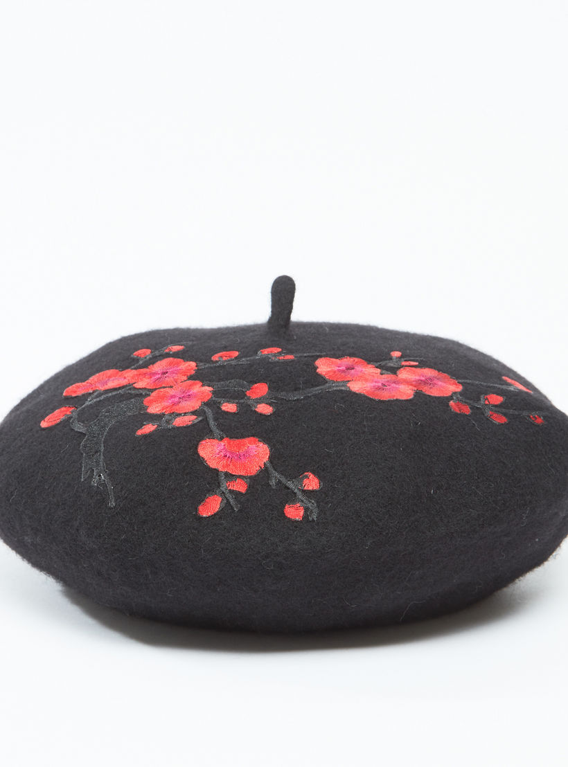 Printed Beret Hat-women-clothingaccessories-capsandhats-image-1