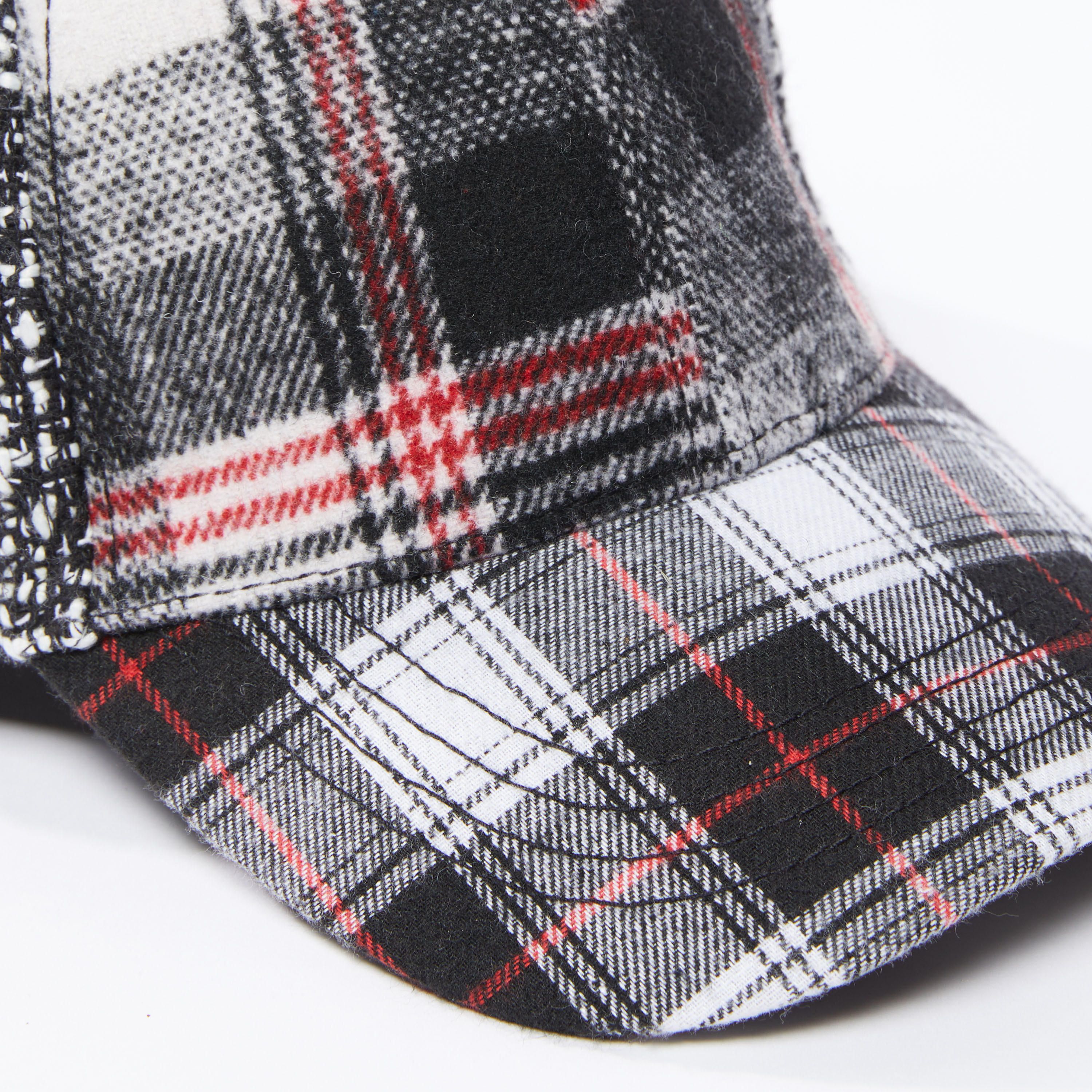 Chequered Cap with Adjustable Slide Closure-women-clothingaccessories-capsandhats-image-3