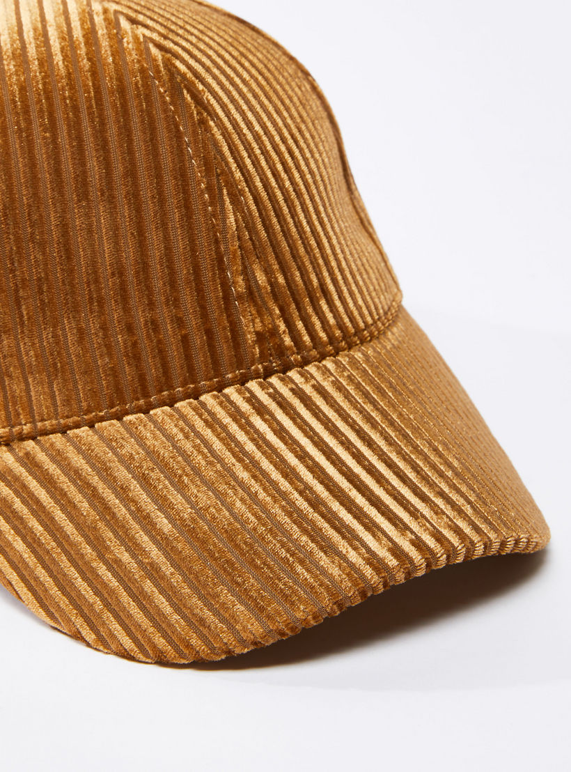 Textured Cap with Adjustable Slide Closure-women-clothingaccessories-capsandhats-image-3