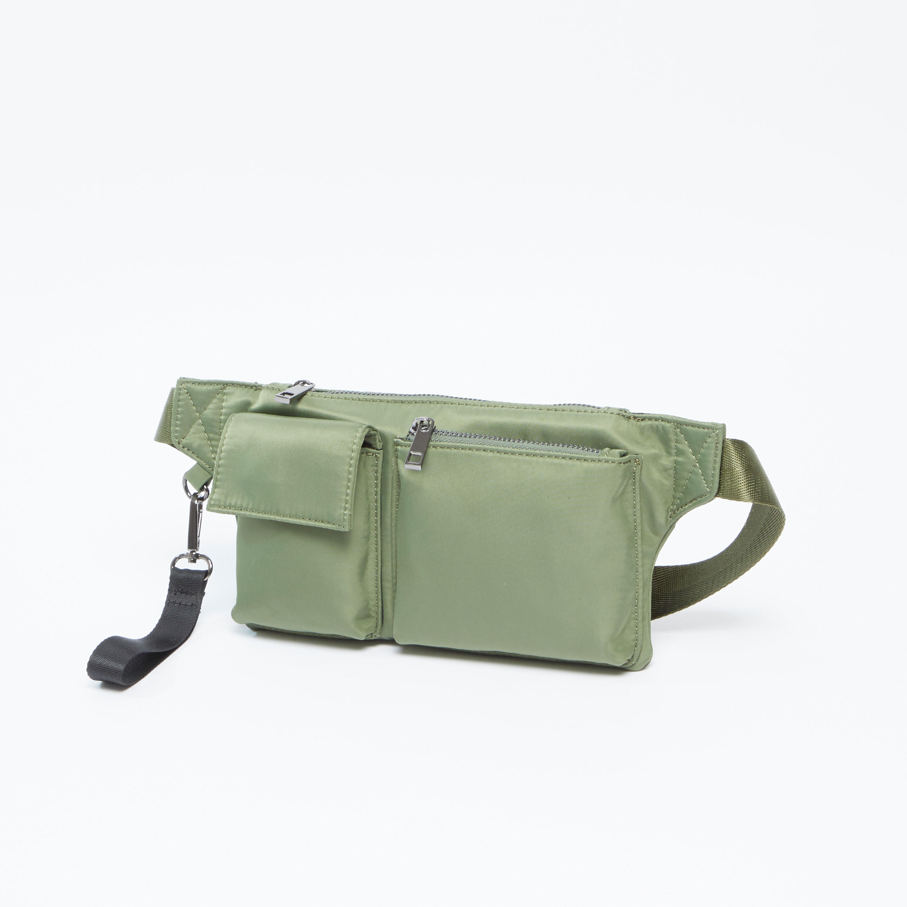 Plain Fanny Pack with Adjustable Strap and Buckle Closure-women-bagsandwallets-handbags-image-1