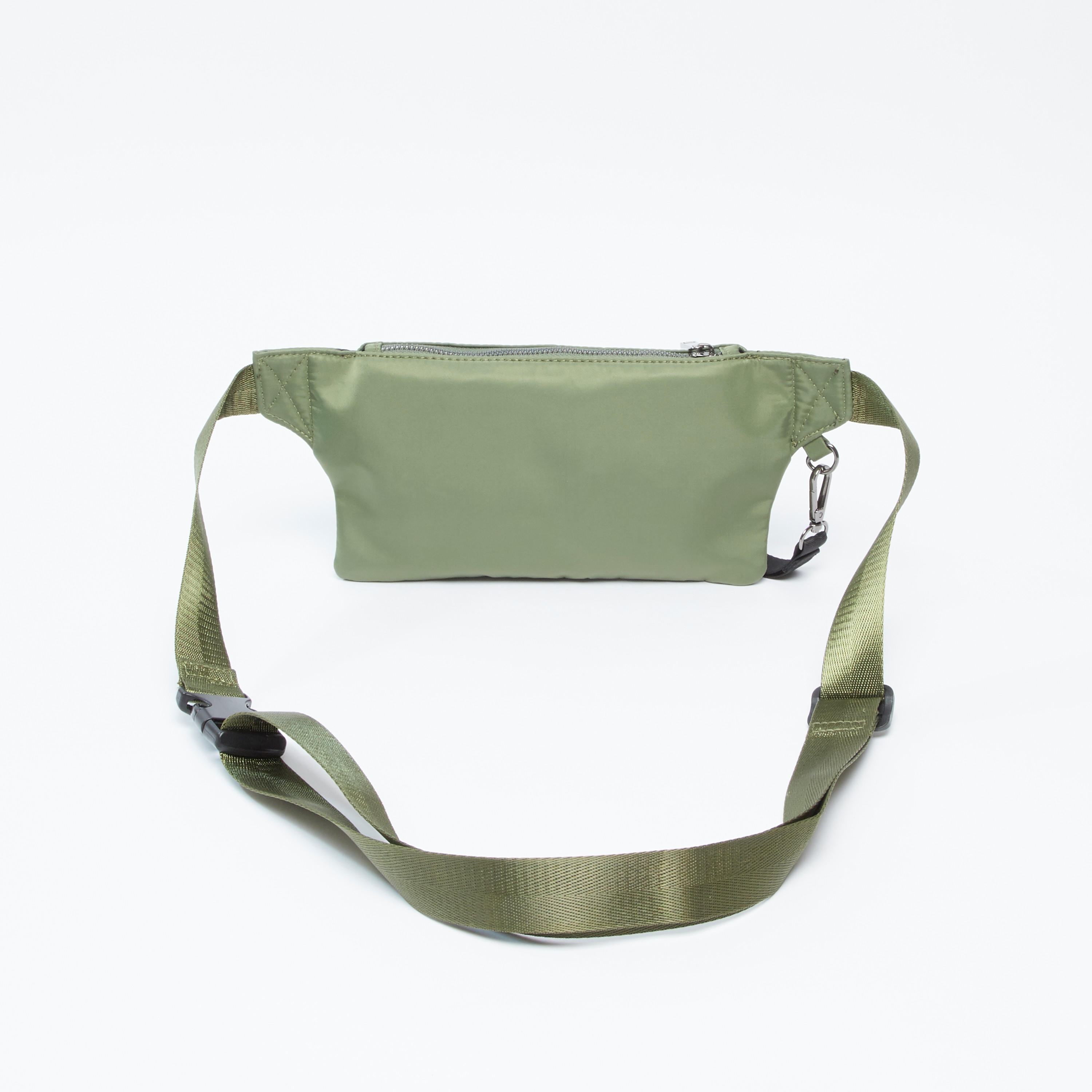 Plain Fanny Pack with Adjustable Strap and Buckle Closure-women-bagsandwallets-handbags-image-3