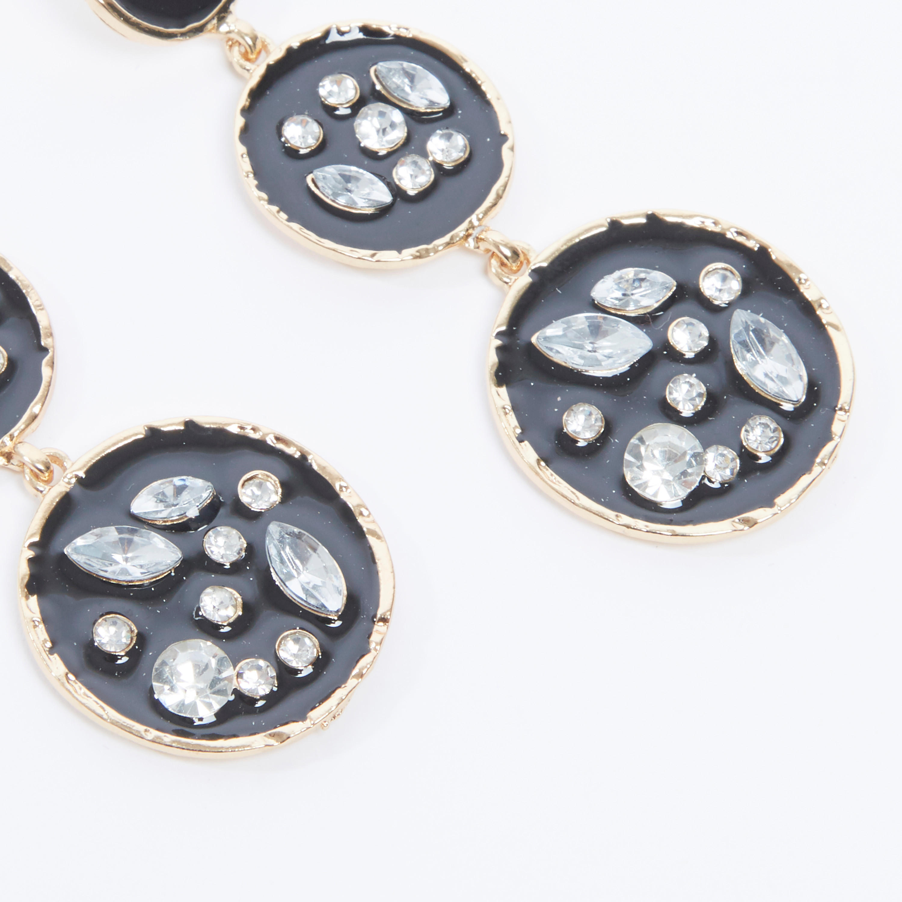 Embellished Dangling Earrings with Pushback Closure-women-watchesandjewellery-jewellery-earrings-image-3