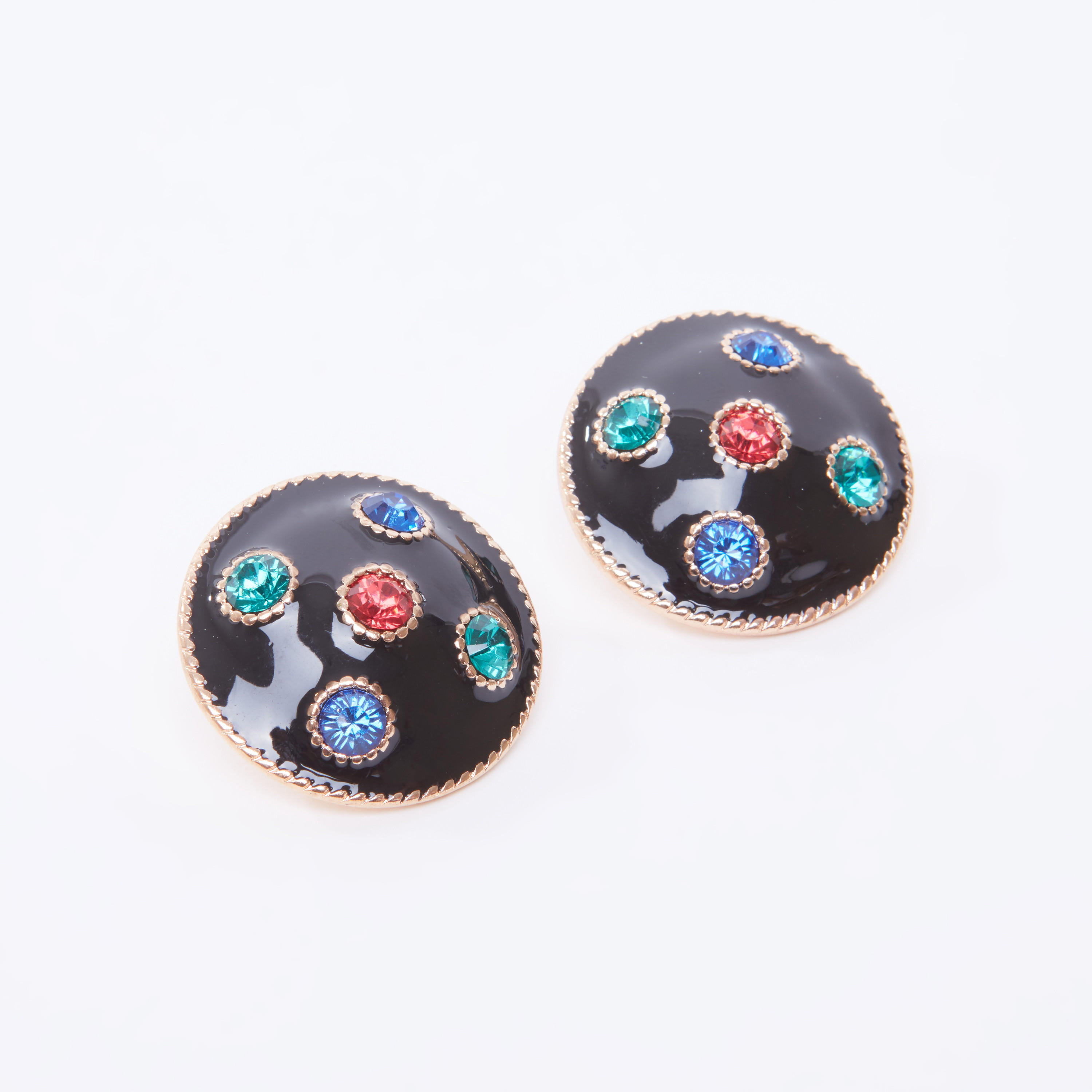 Embellished Stud Earrings with Pushback Closure-women-watchesandjewellery-jewellery-earrings-image-1