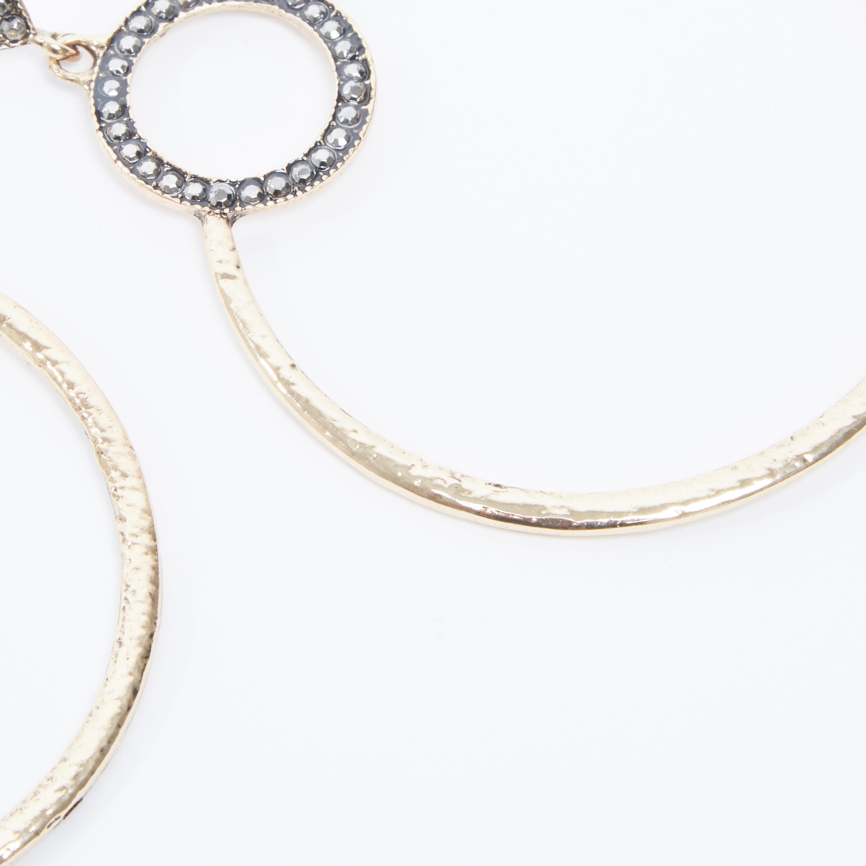Studded Round Dangling Earrings with Pushback Closure-women-watchesandjewellery-jewellery-earrings-image-3