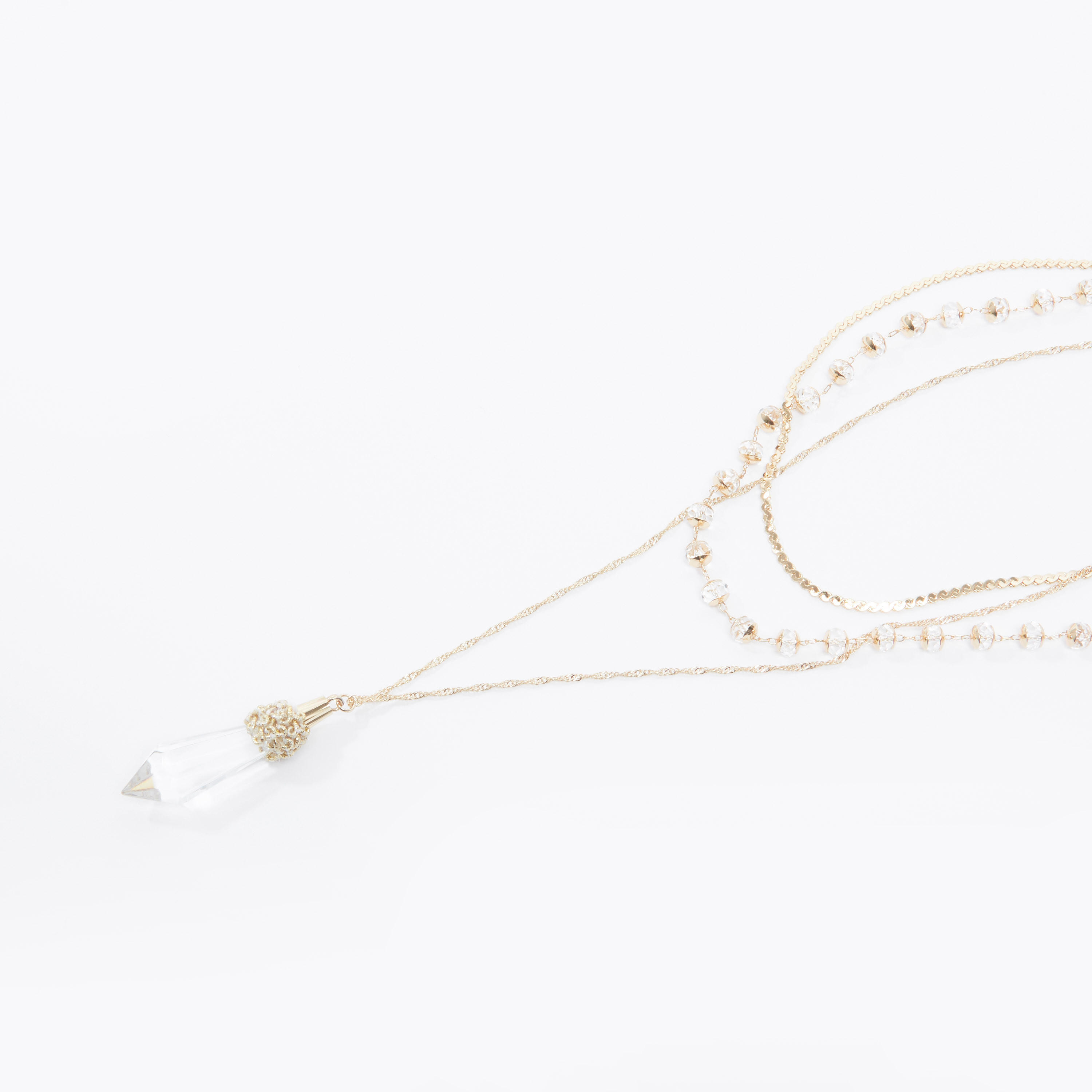 عقد متعدد الطبقات مزيّن بمشبك إغلاق-women-watchesandjewellery-jewellery-necklacesandpendants-image-1