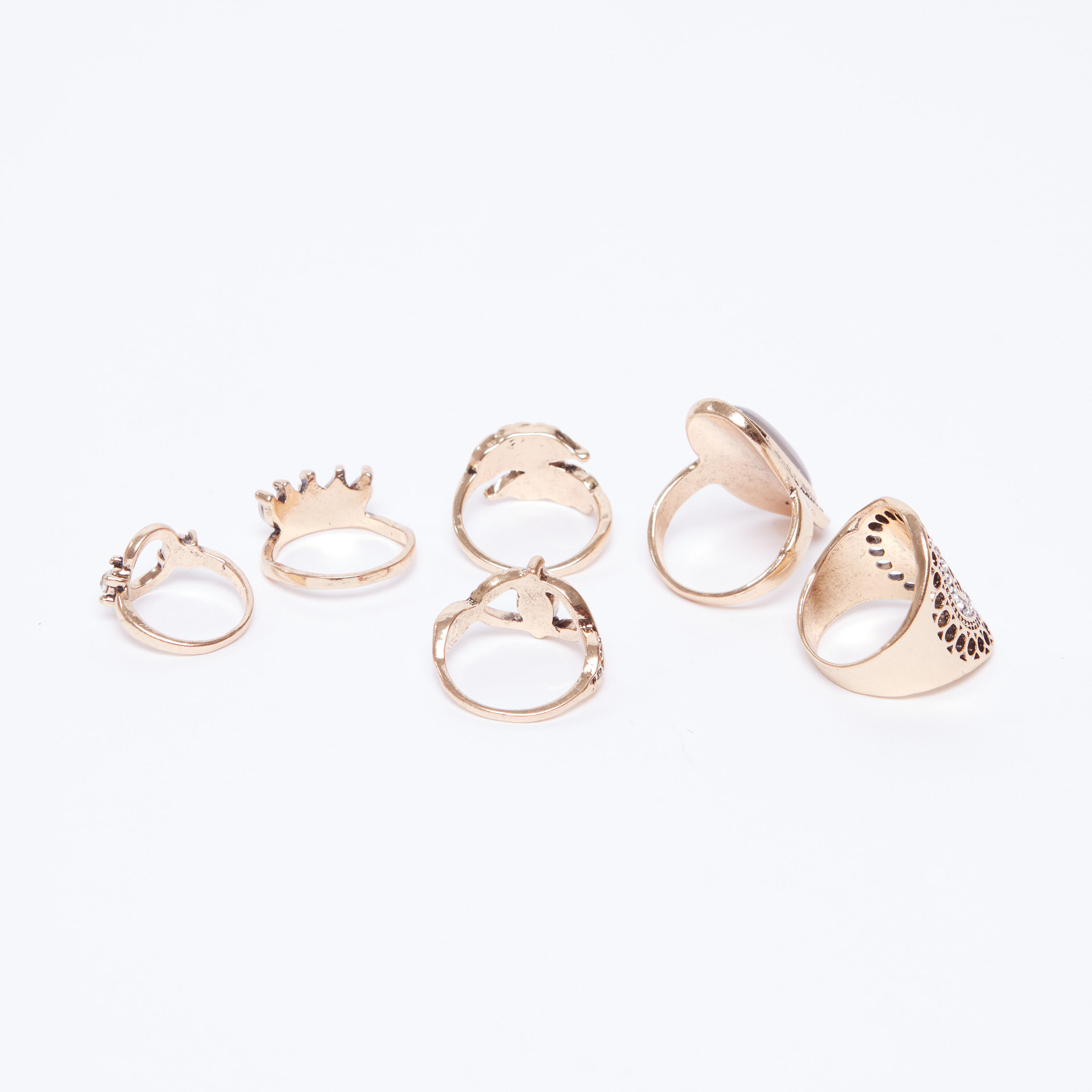 Set of 6 - Embellished Finger Rings-women-watchesandjewellery-jewellery-rings-image-3