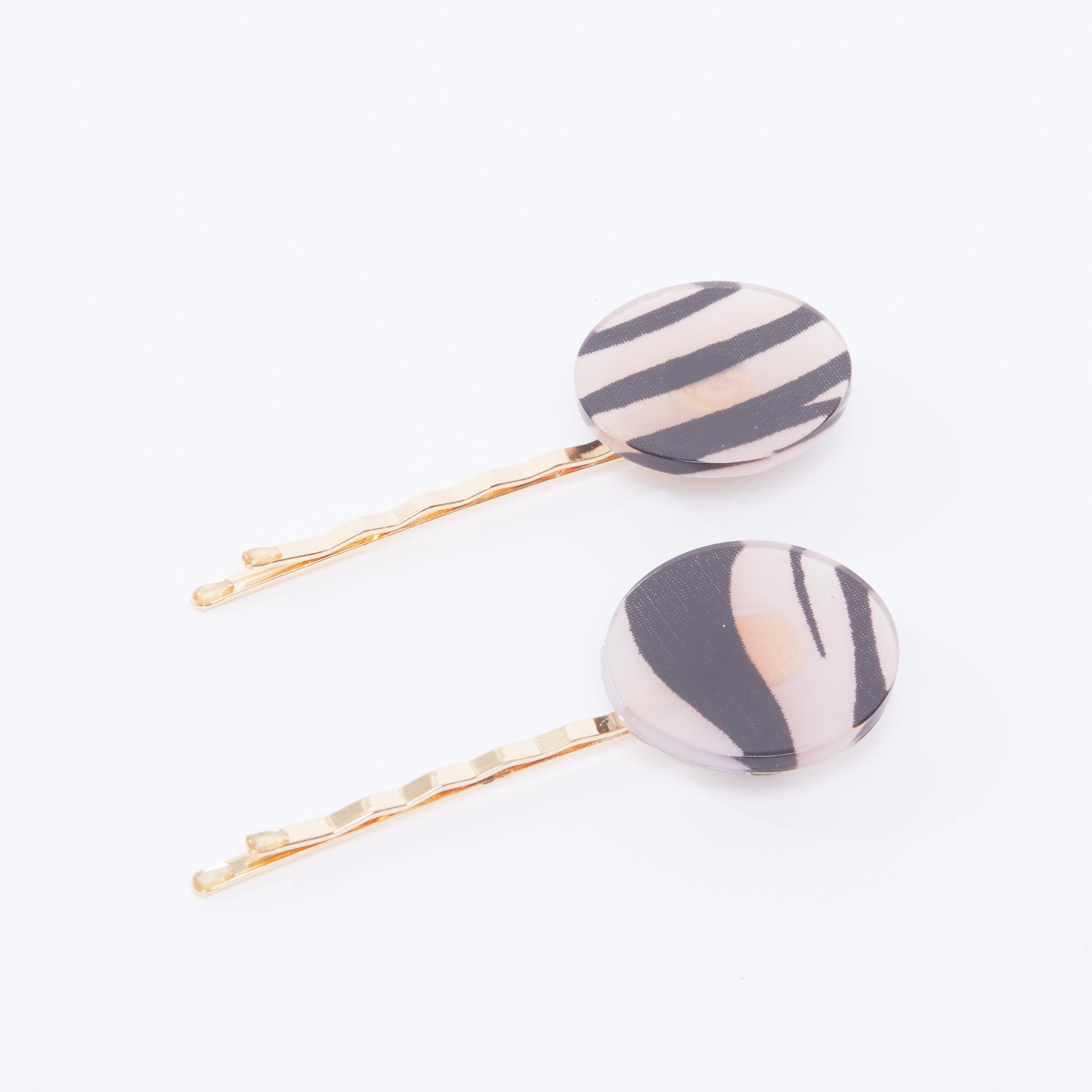دبابيس شعر مزيّنة بطبعات - طقم من قطعتين-women-hairaccessories-image-1