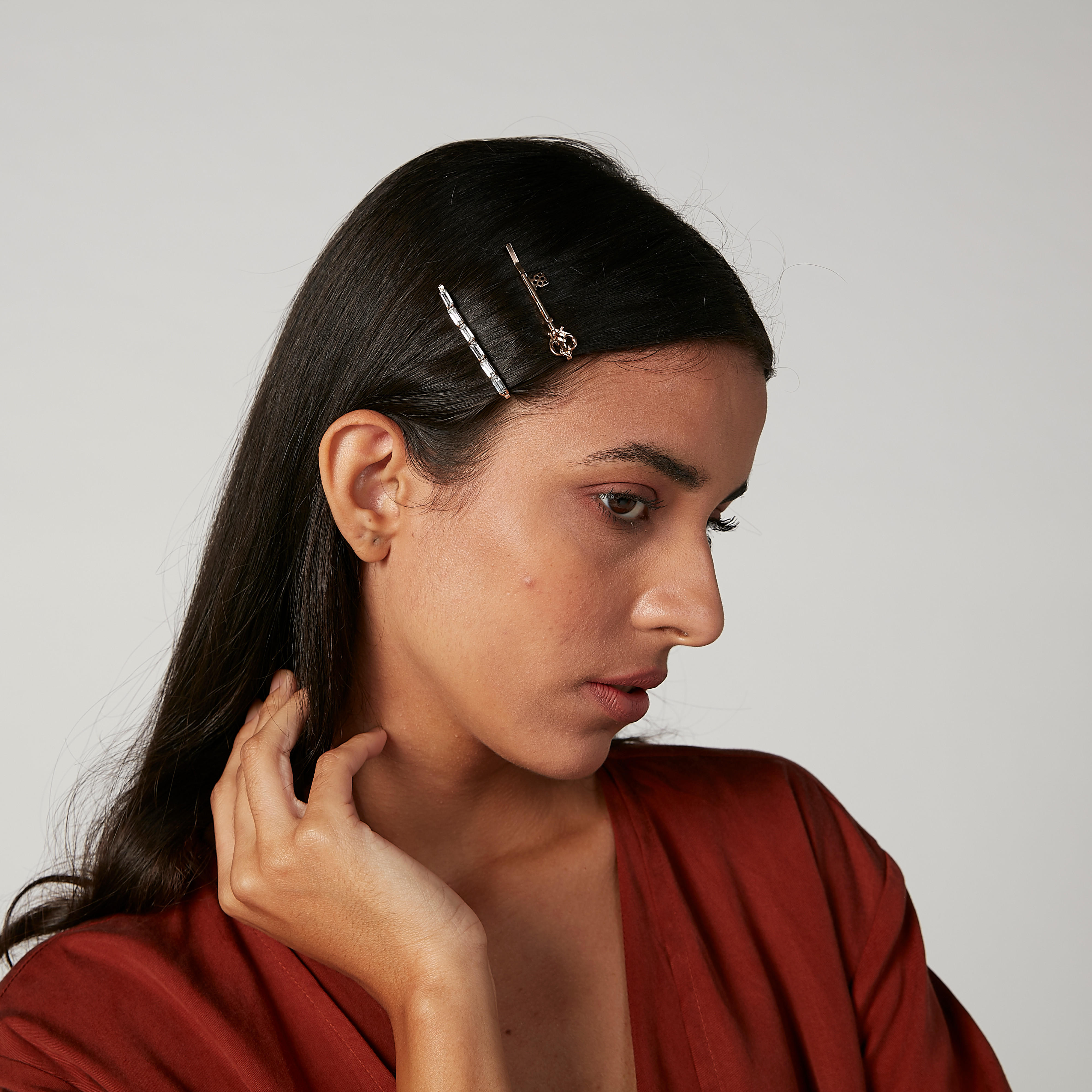 دبابيس شعر متنوعة - طقم من 3 قطع-women-hairaccessories-image-2