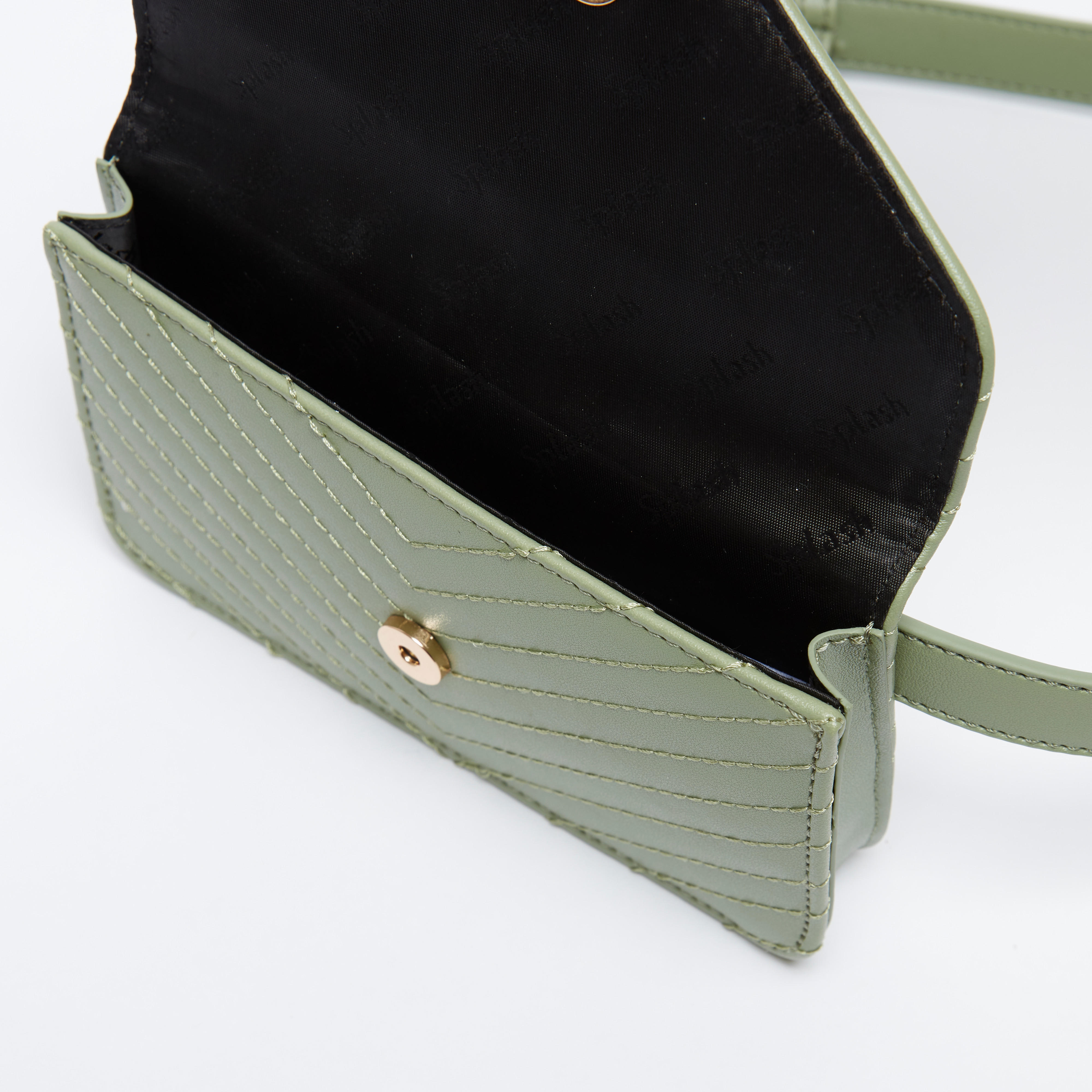 شنطة خصر بارزة الملمس بحزام قابل للتعديل وزر مغناطيسي للإغلاق-women-bagsandwallets-handbags-image-4