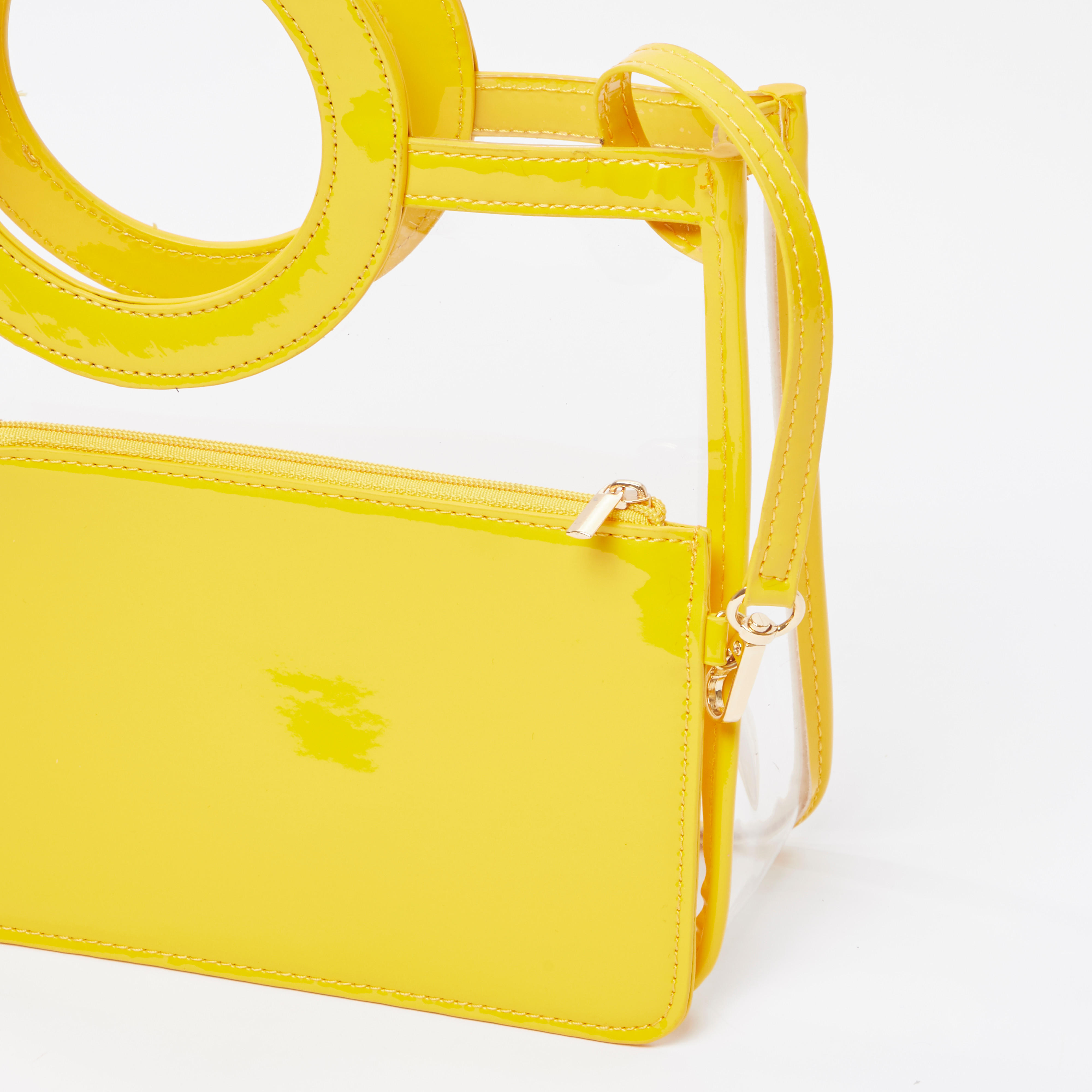 حقيبة توتي شفافة مع محفظة صغيرة سادة-women-bagsandwallets-handbags-image-2
