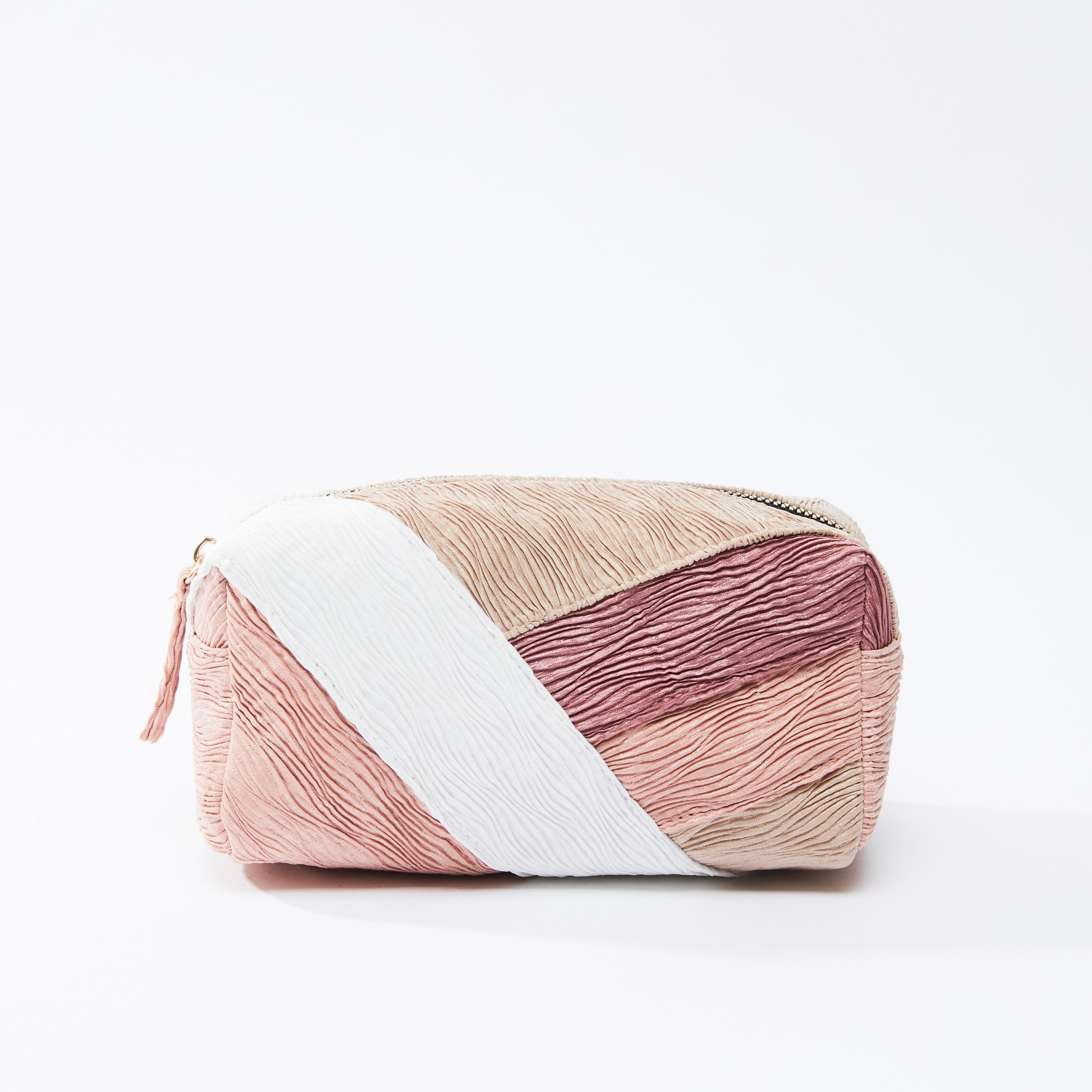 Textured Rectangular Pouch with Zip Closure-women-bagsandwallets-wallets-image-1