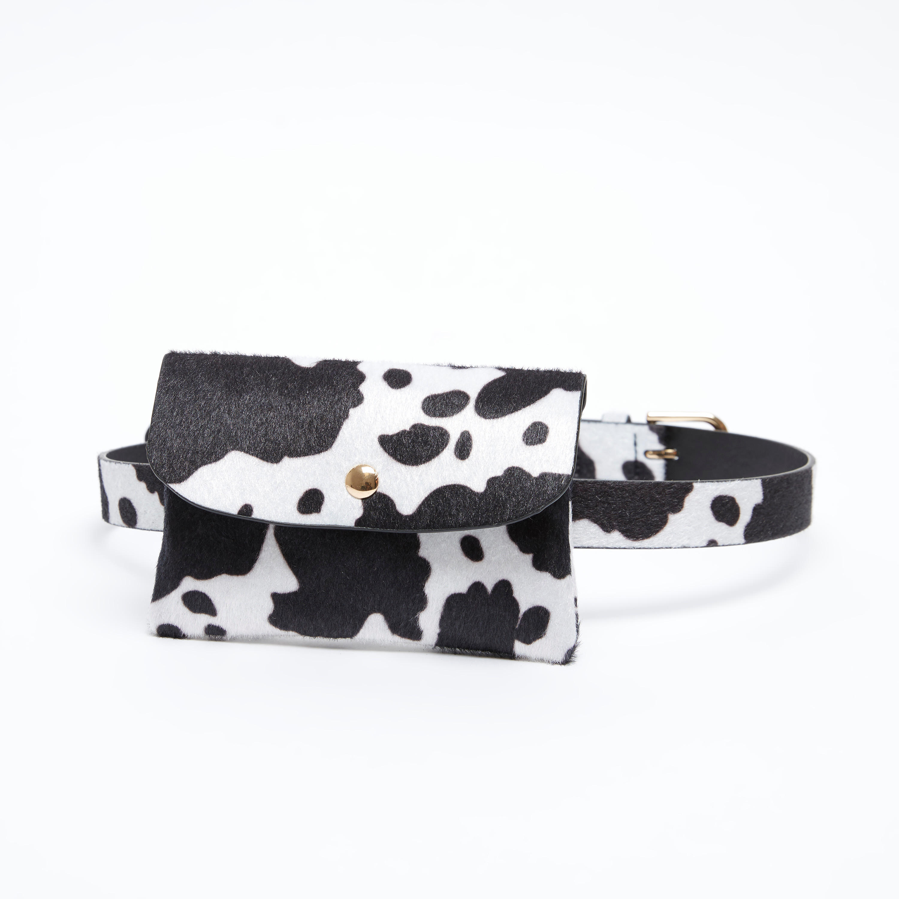 محفظة بطيّة وحزام بإبزيم بدبوس قابل للتعديل وطبعات حيوانات-women-clothingaccessories-belts-image-1