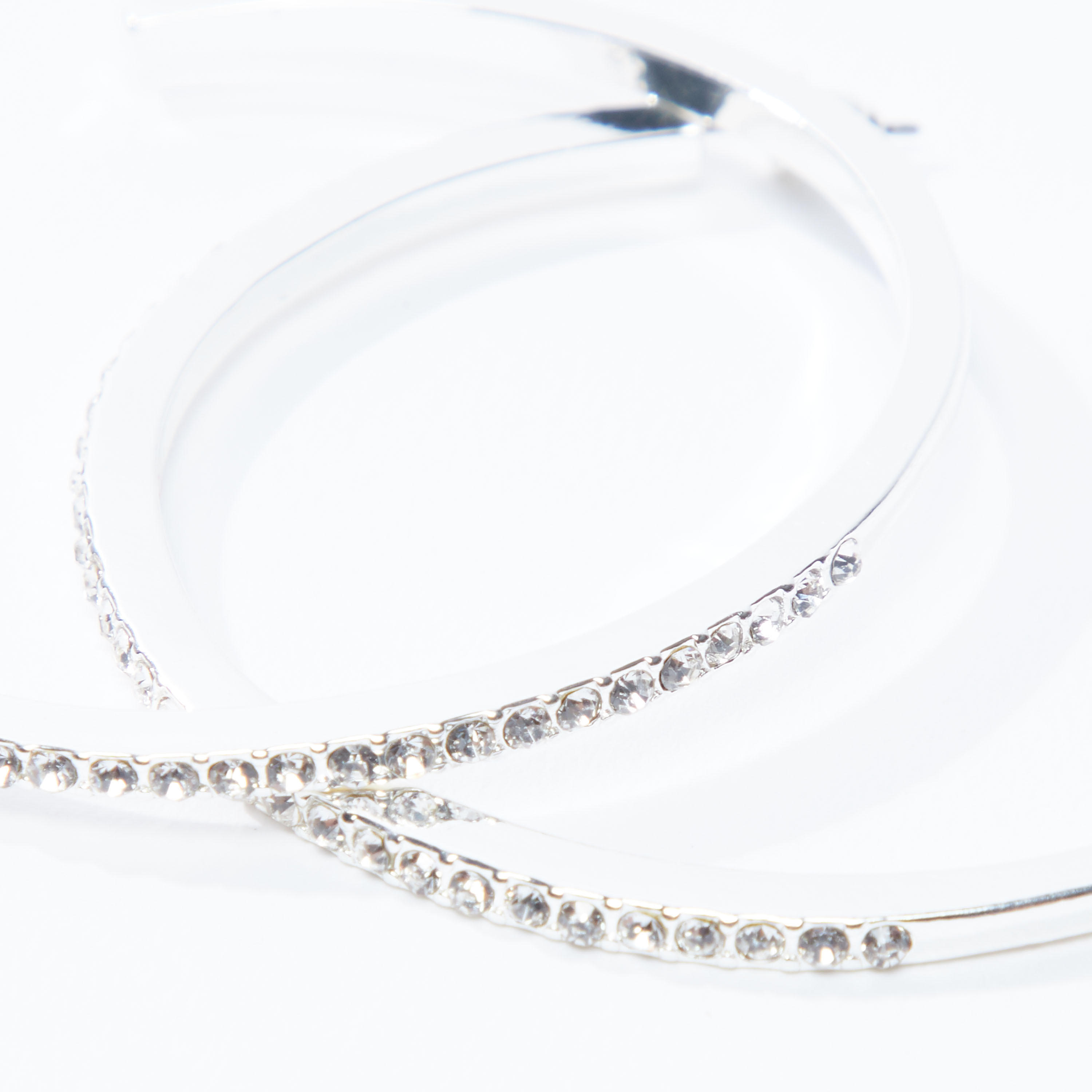 Studded Hoop Earrings with Pushback Closure-women-watchesandjewellery-jewellery-earrings-image-3