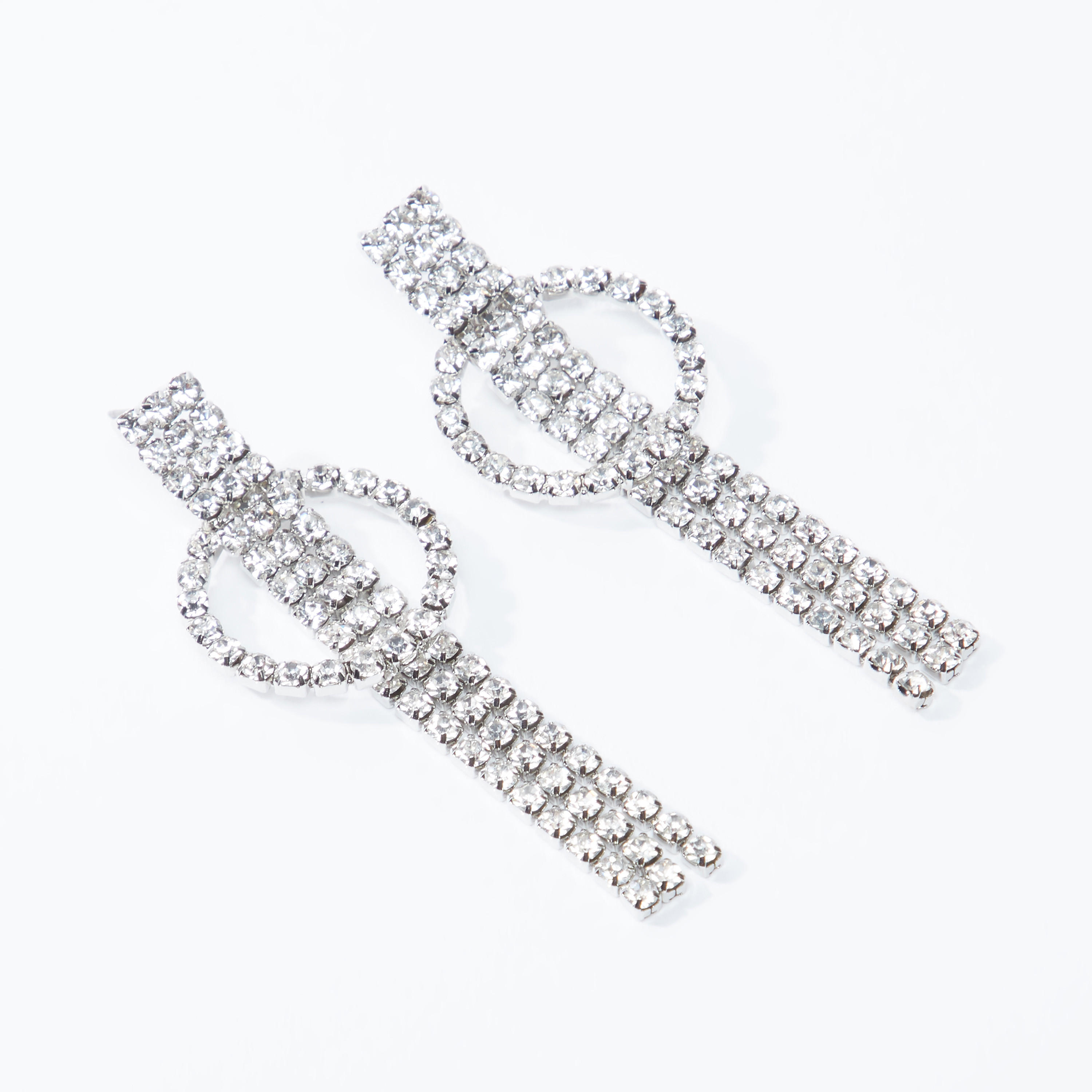 حلق بدلّاية مرصّعة ومكبس إغلاق-women-watchesandjewellery-jewellery-earrings-image-1