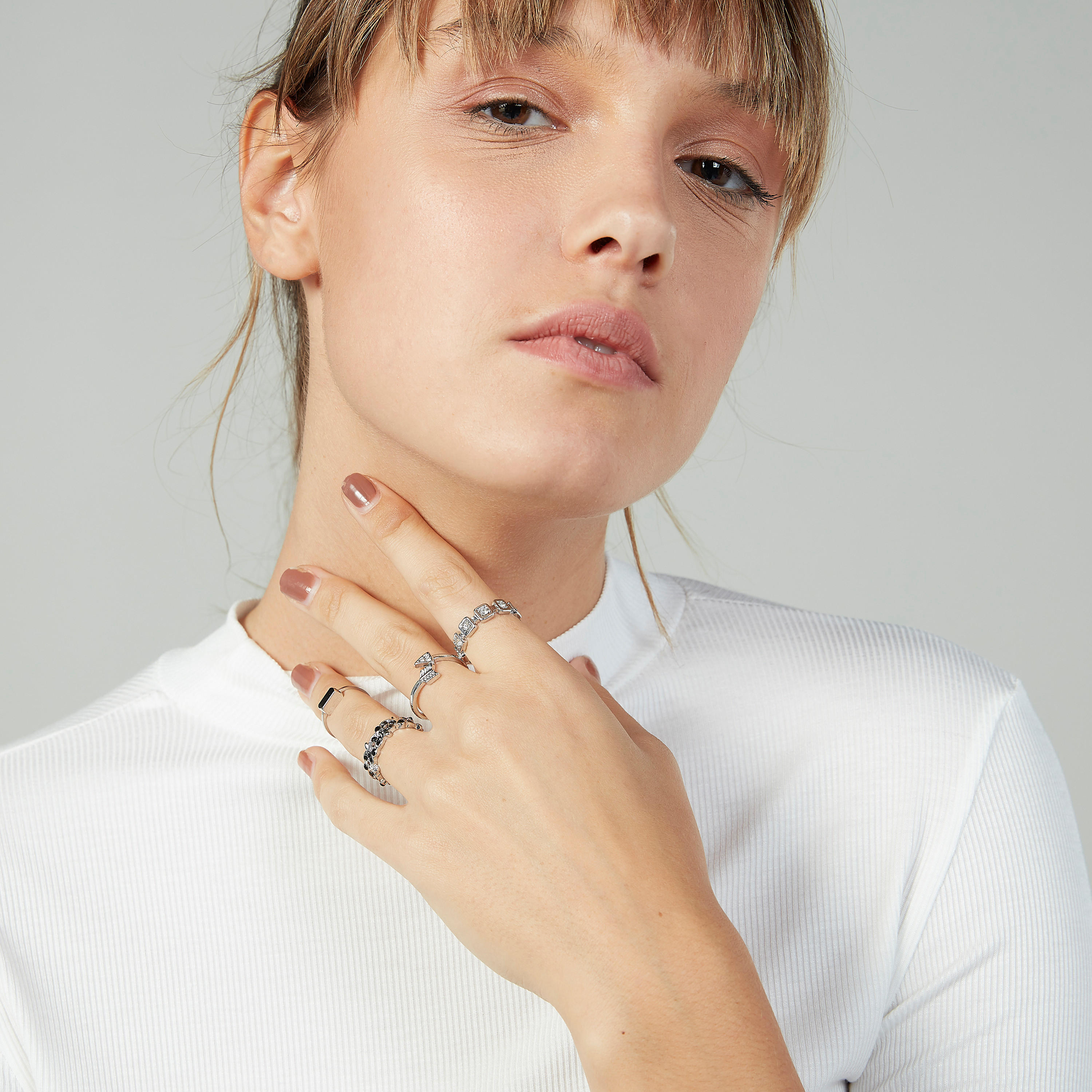 خواتم مزيّنة - طقم من 6 قطع-women-watchesandjewellery-jewellery-rings-image-2