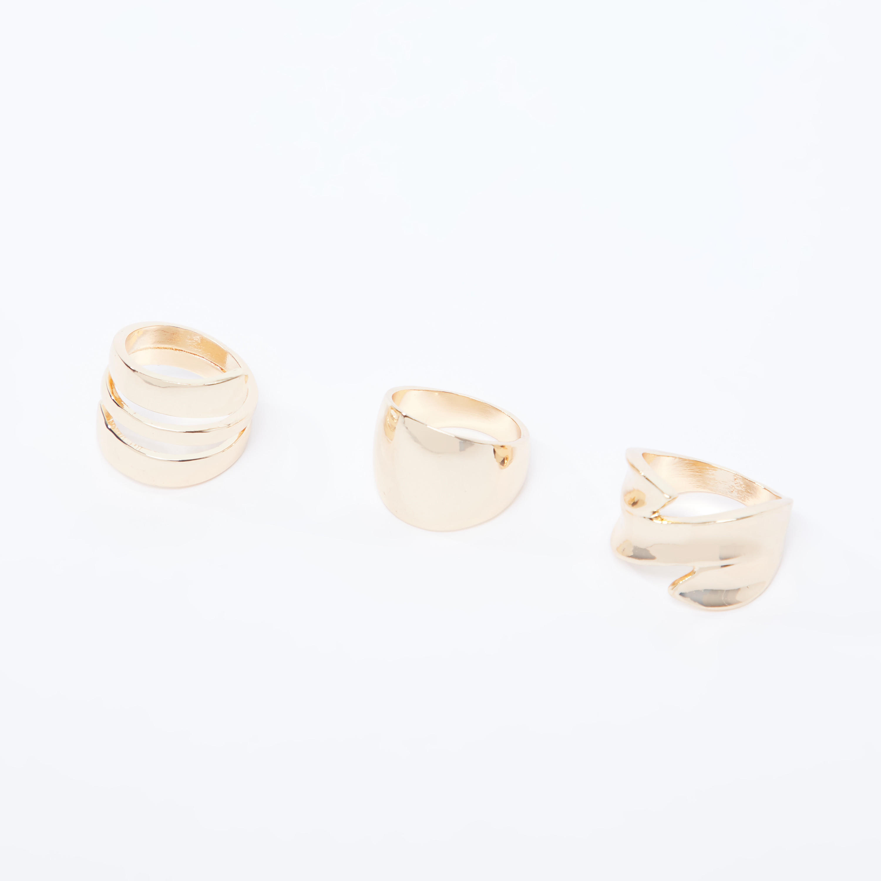 خواتم ميتاليك- طقم من 3 قطع-women-watchesandjewellery-jewellery-rings-image-1