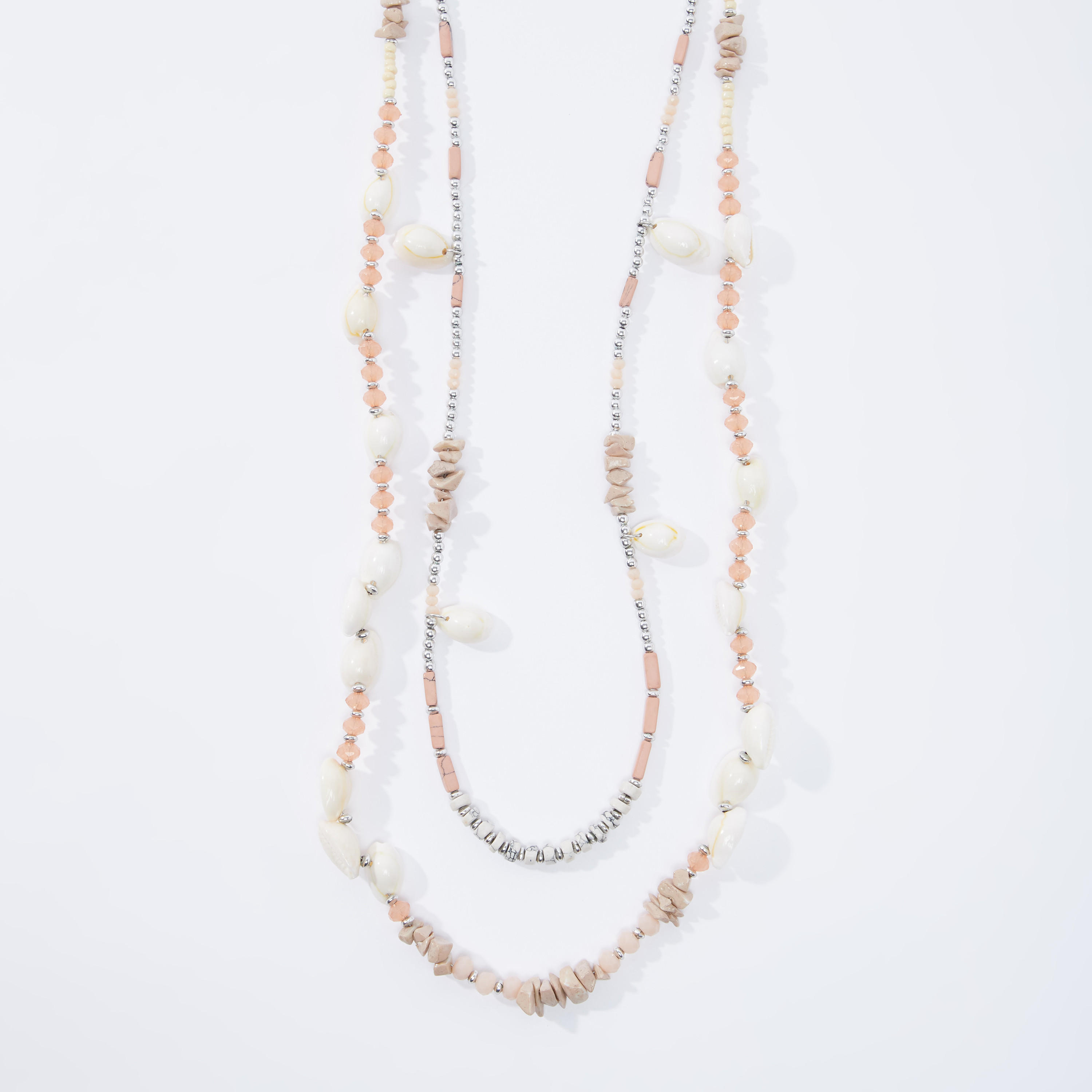 قلادة متعدّدة الطبقات مزيّنة بالخرز بمشبك إغلاق-women-watchesandjewellery-jewellery-necklacesandpendants-image-1