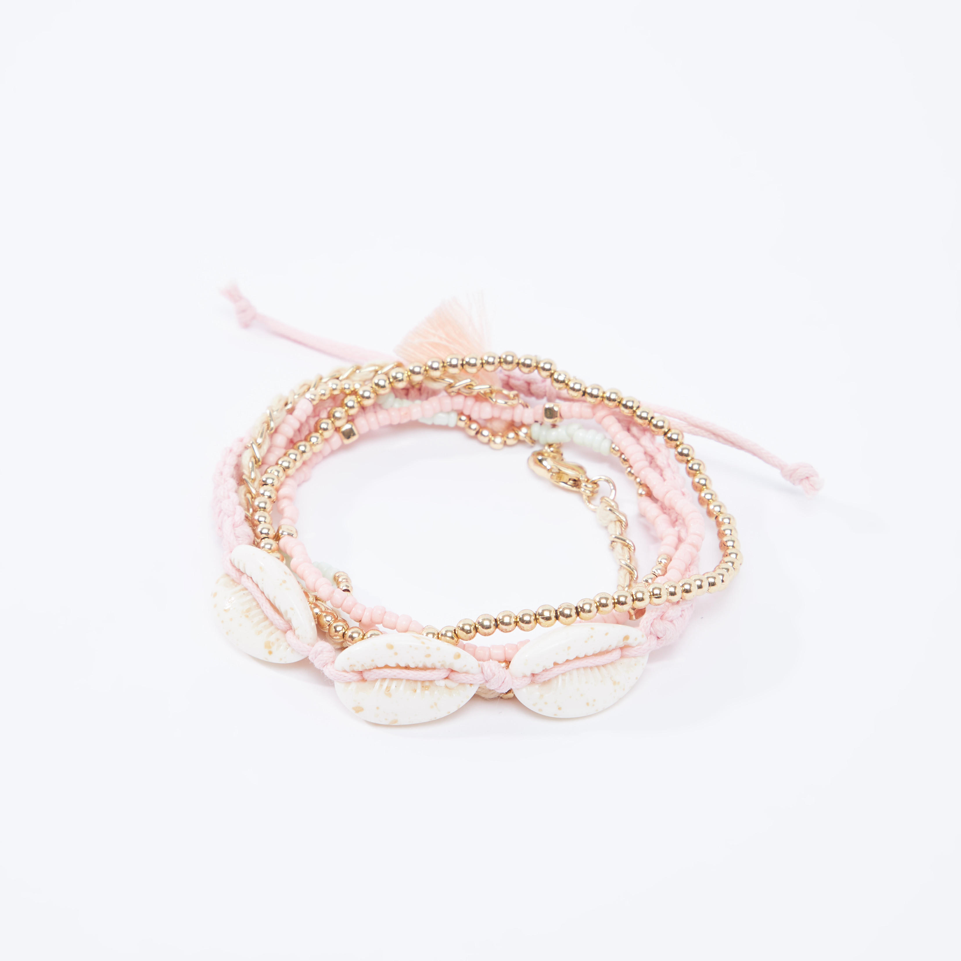 اساور مزينة - طقم من 5 قطع-women-watchesandjewellery-jewellery-banglesandbracelets-image-1