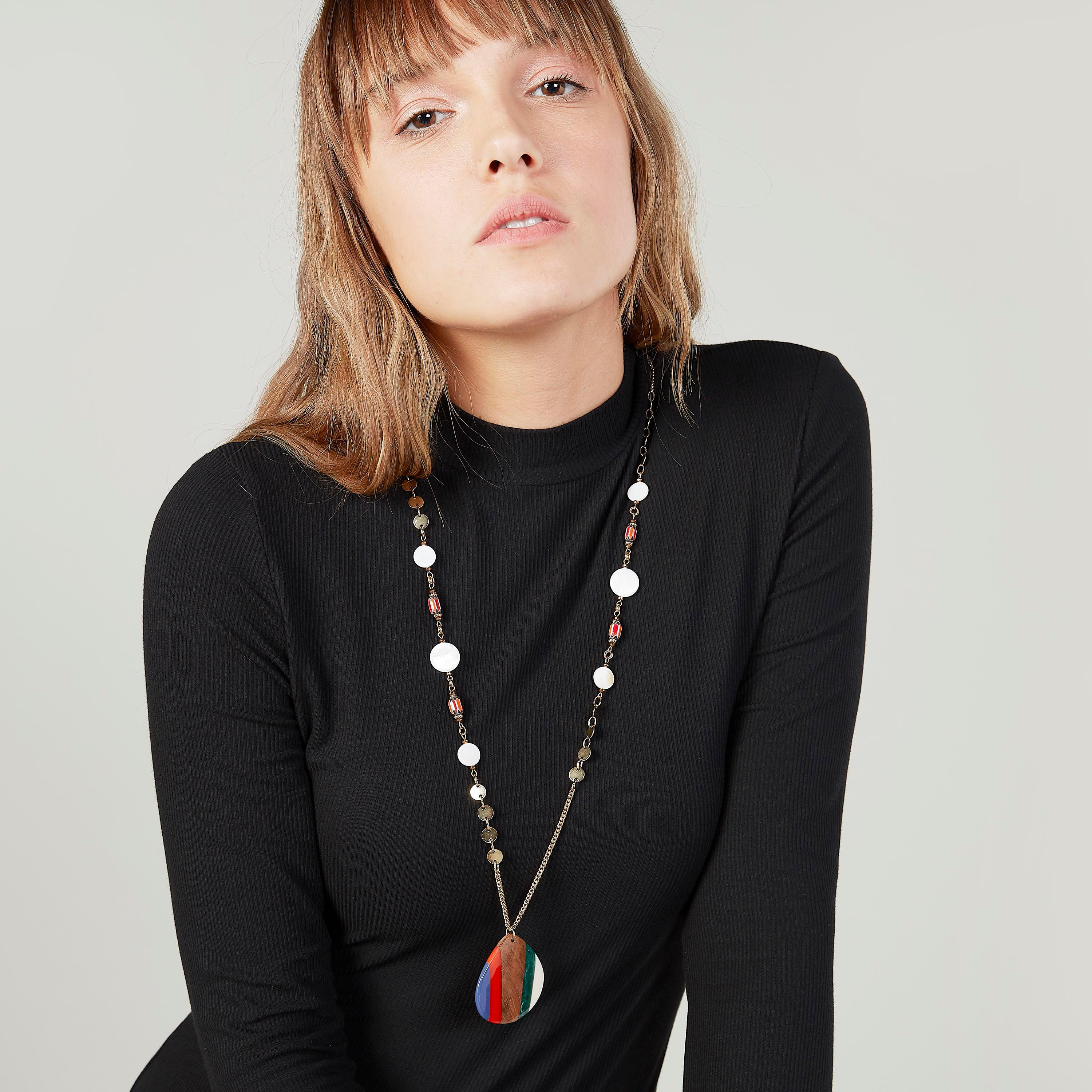 قلادة بزينة متدليّة مزخرفة-women-watchesandjewellery-jewellery-necklacesandpendants-image-2