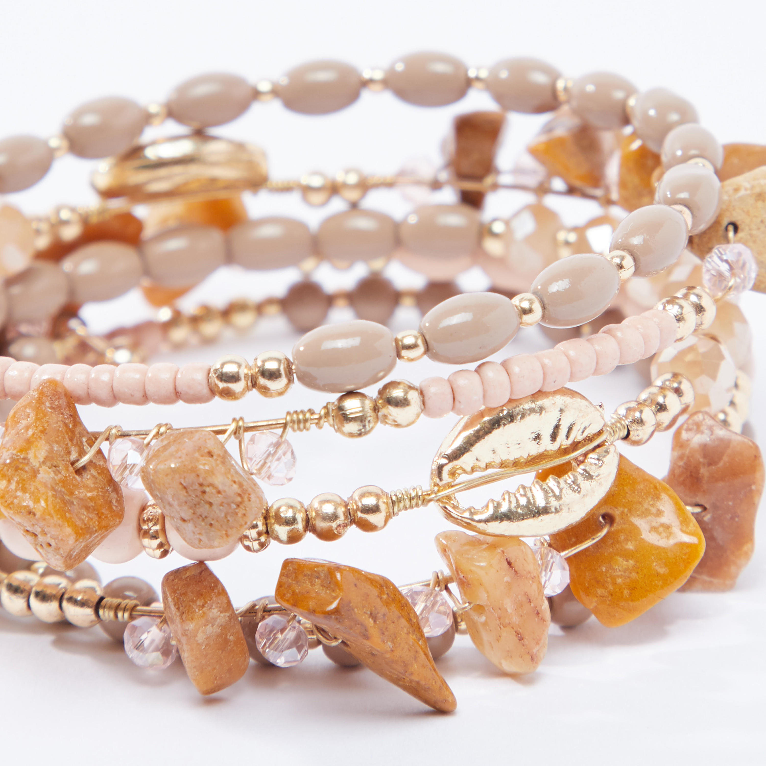 اساور مزينة - طقم من 5 قطع-women-watchesandjewellery-jewellery-banglesandbracelets-image-2
