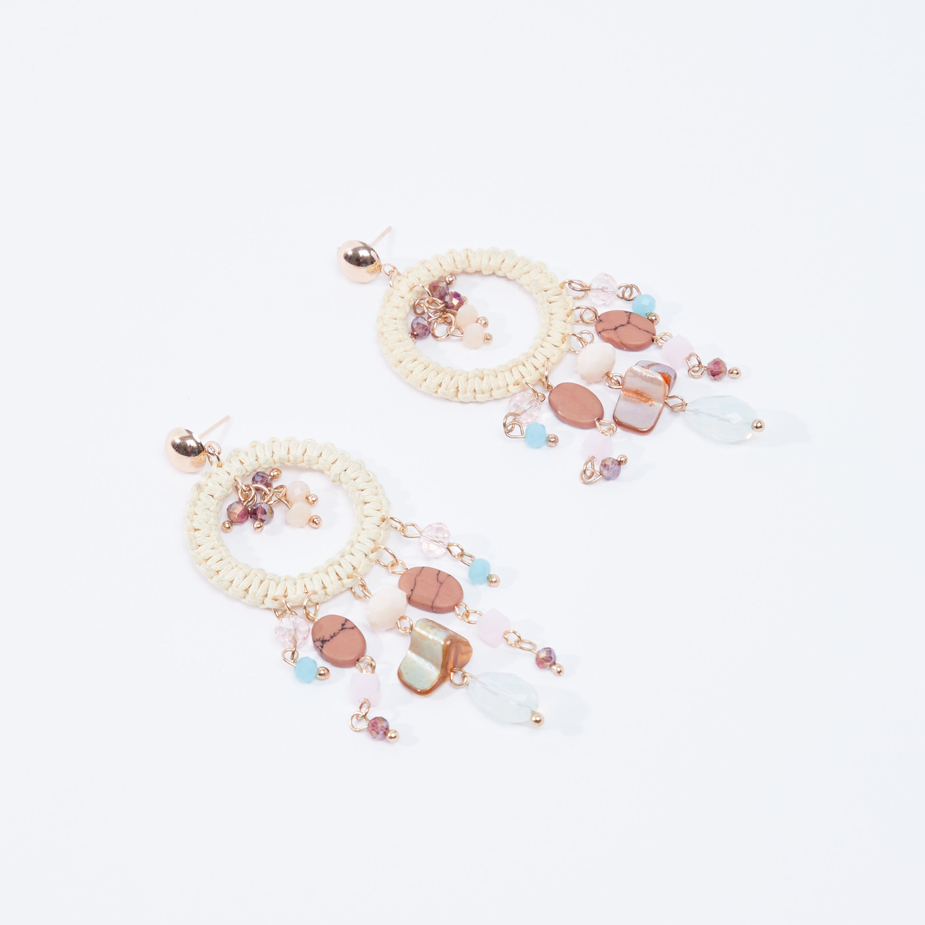 Embellished Dangling Earrings with Pushback Closure-women-watchesandjewellery-jewellery-earrings-image-1