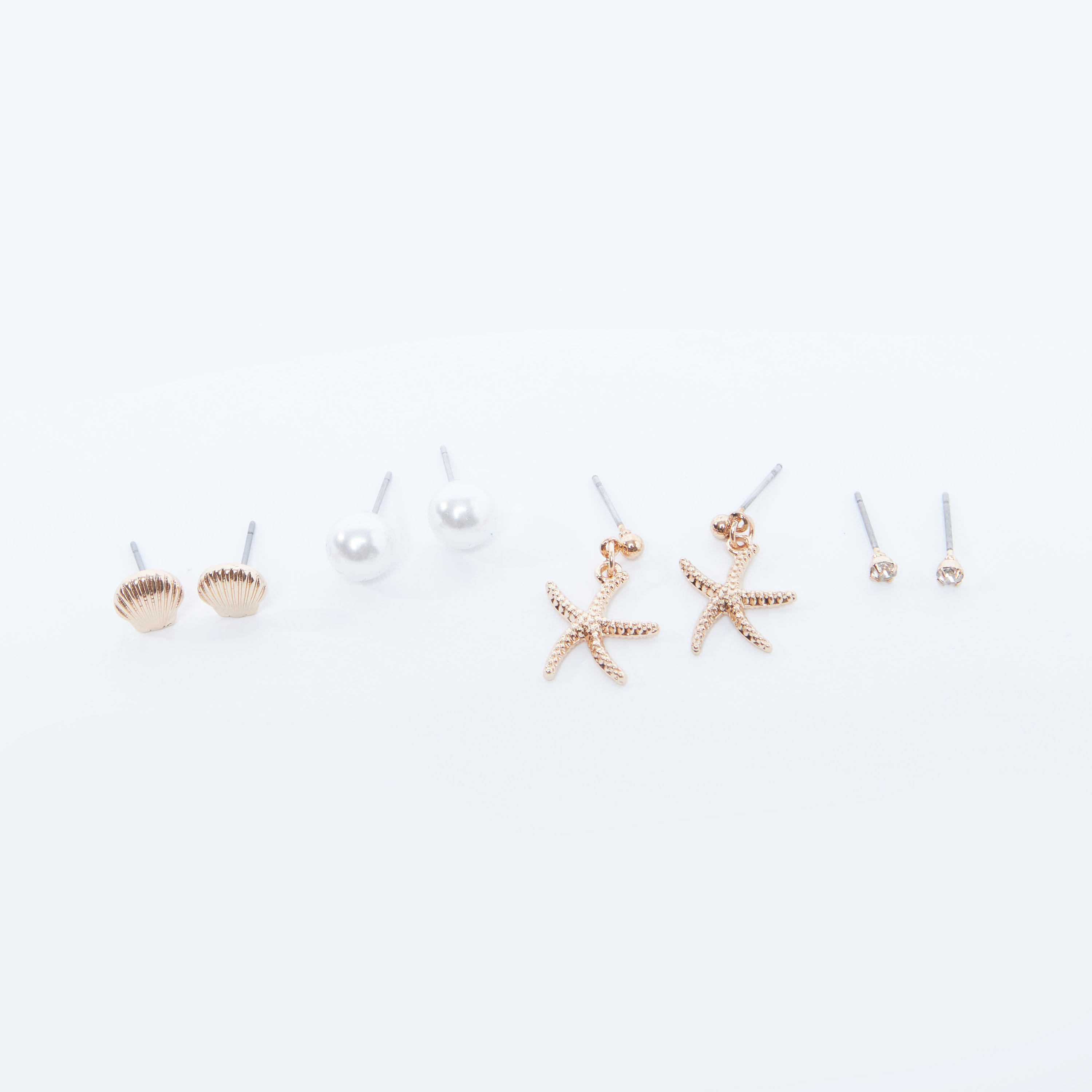 Set of 4 - Assorted Earrings with Pushback Closure-women-watchesandjewellery-jewellery-earrings-image-1
