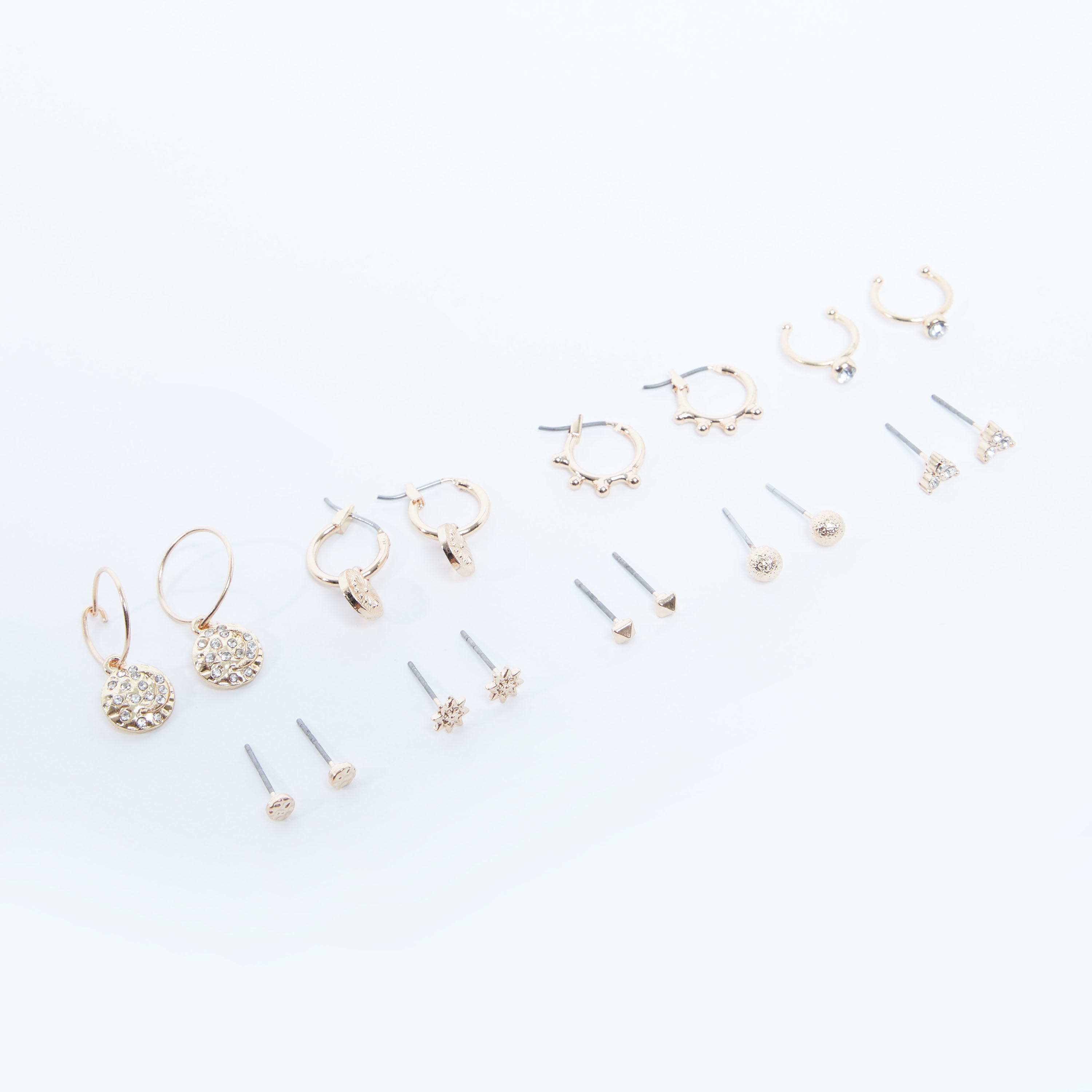طقم حلقان مزينة متنوعة 9 أزواج-women-watchesandjewellery-jewellery-earrings-image-3