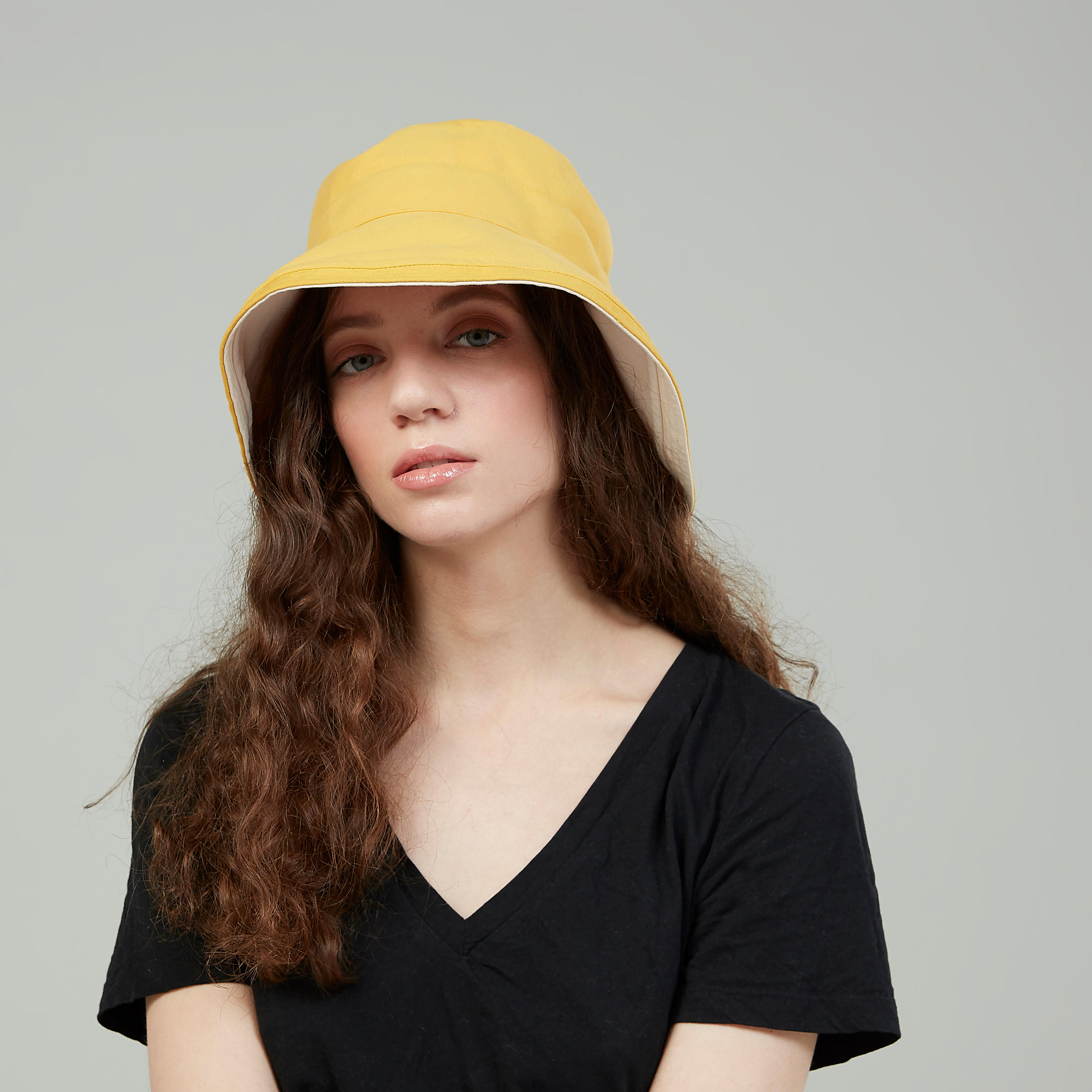 قبعة دلو سادة-women-clothingaccessories-capsandhats-image-2