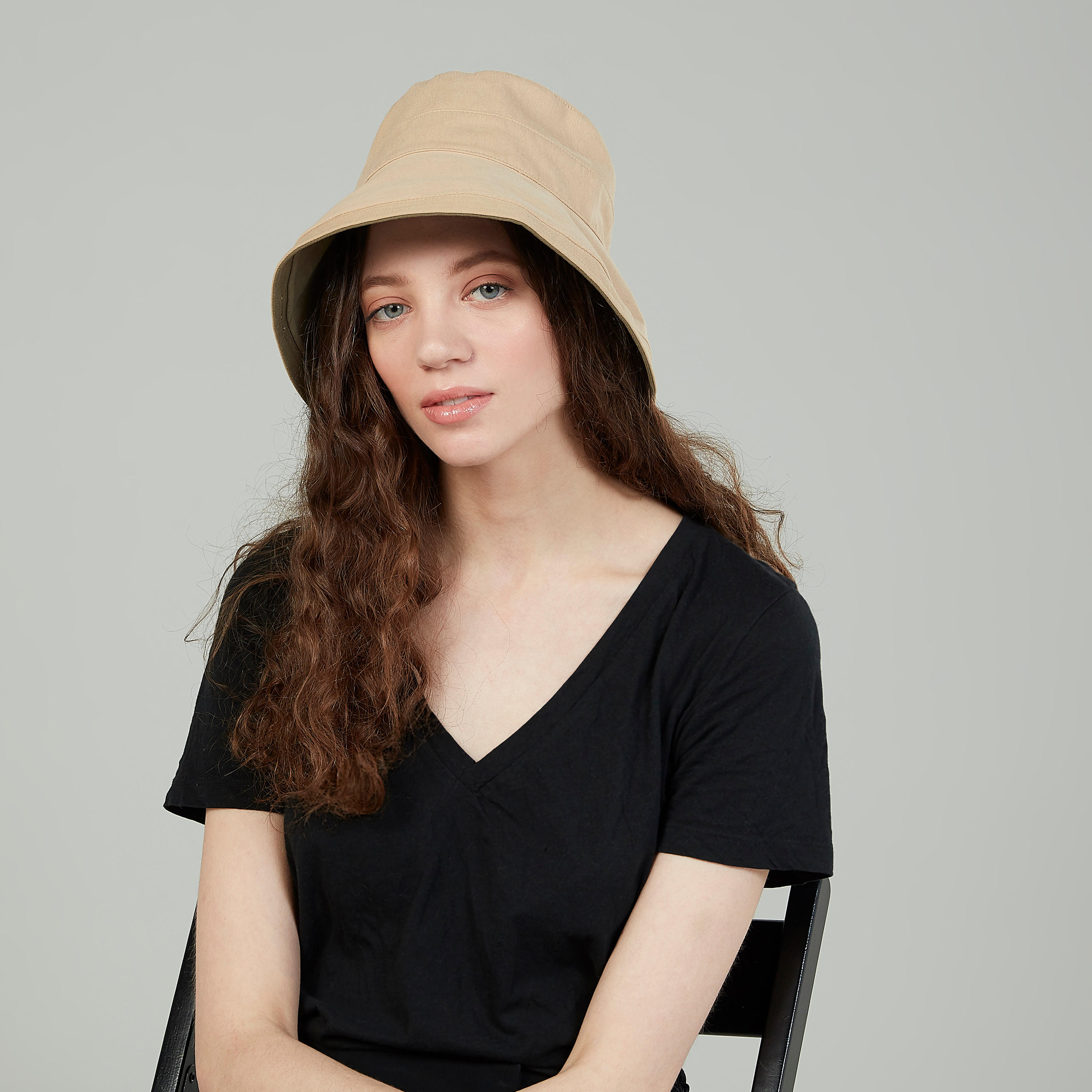 Plain Bucket Hat-women-clothingaccessories-capsandhats-image-2