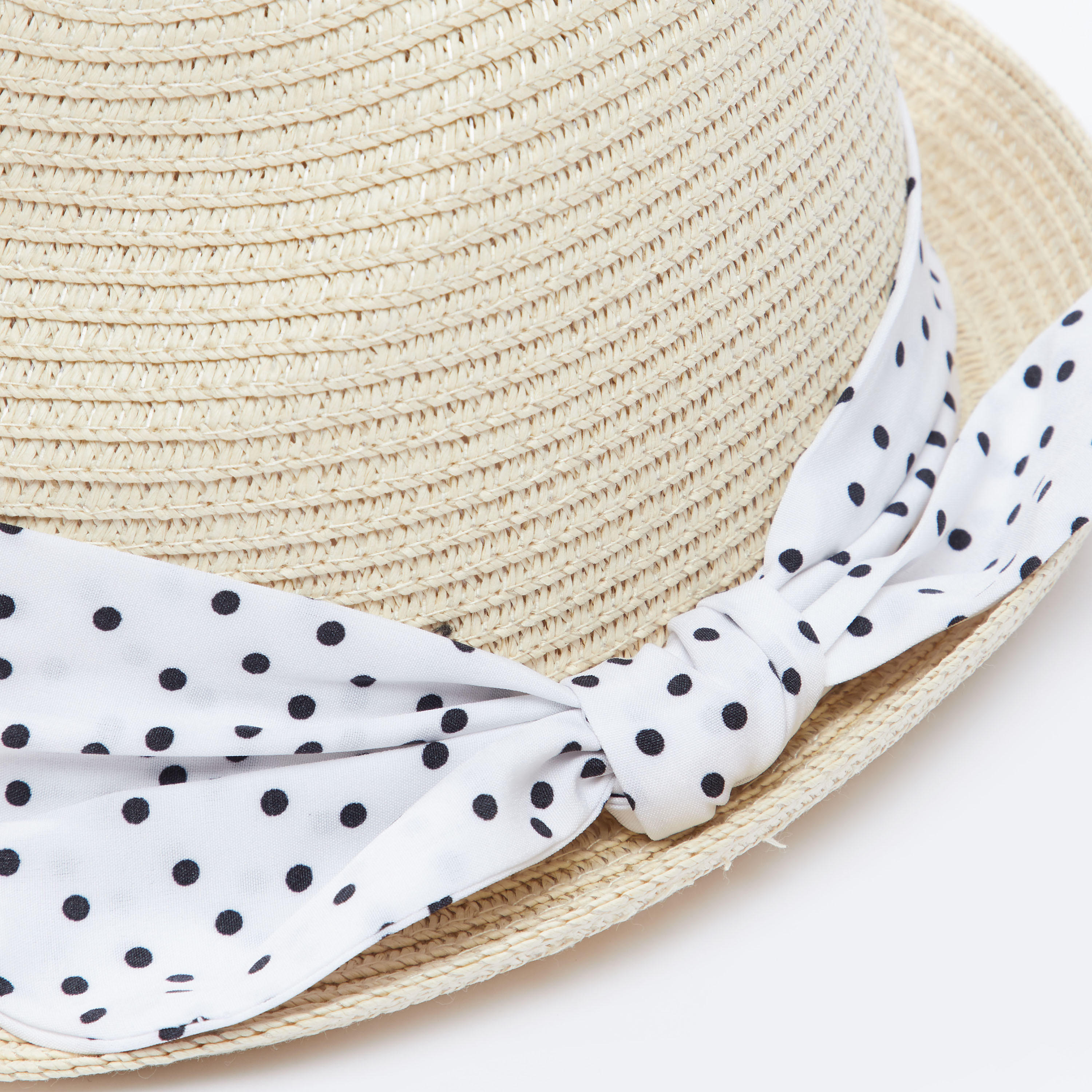 قبّعة بارزة الملمس بعقدة بطبعات منقّطة-women-clothingaccessories-capsandhats-image-2