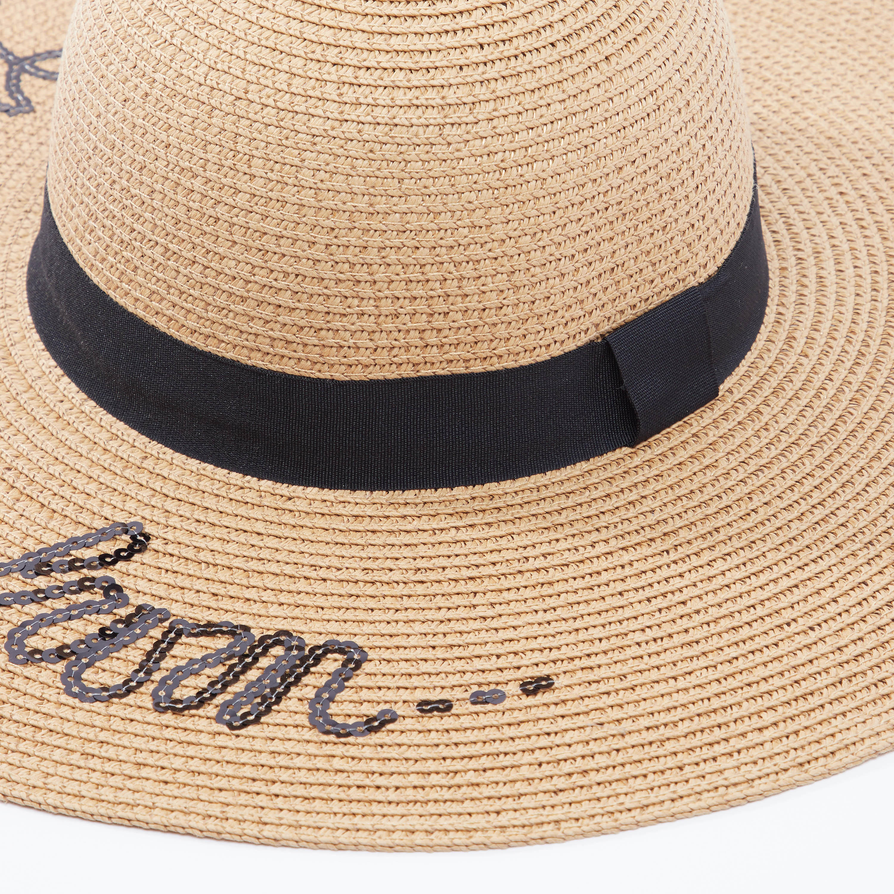 قبّعة بارزة الملمس مزيّنة بالترتر-women-clothingaccessories-capsandhats-image-1