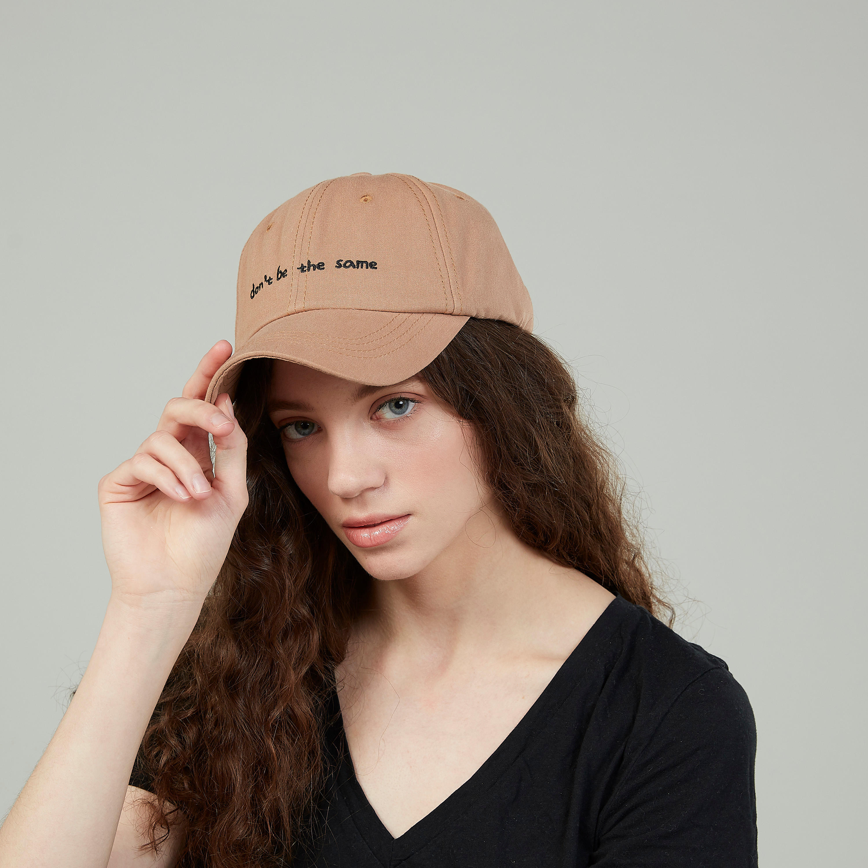 Plain Cap with Embroidery and Adjustable Slide Closure-women-clothingaccessories-capsandhats-image-2