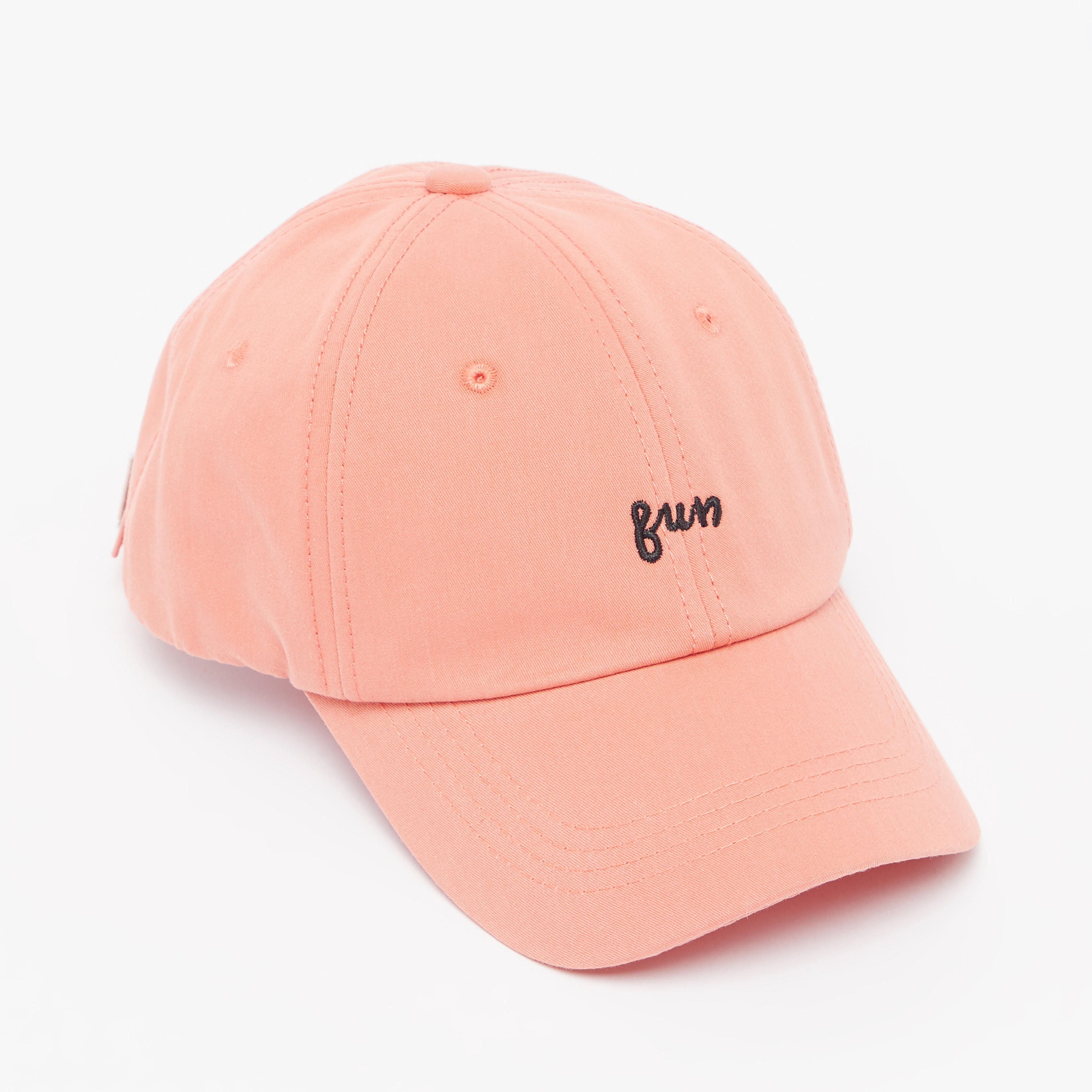 Plain Cap with Hook and Loop Closure-women-clothingaccessories-capsandhats-image-1