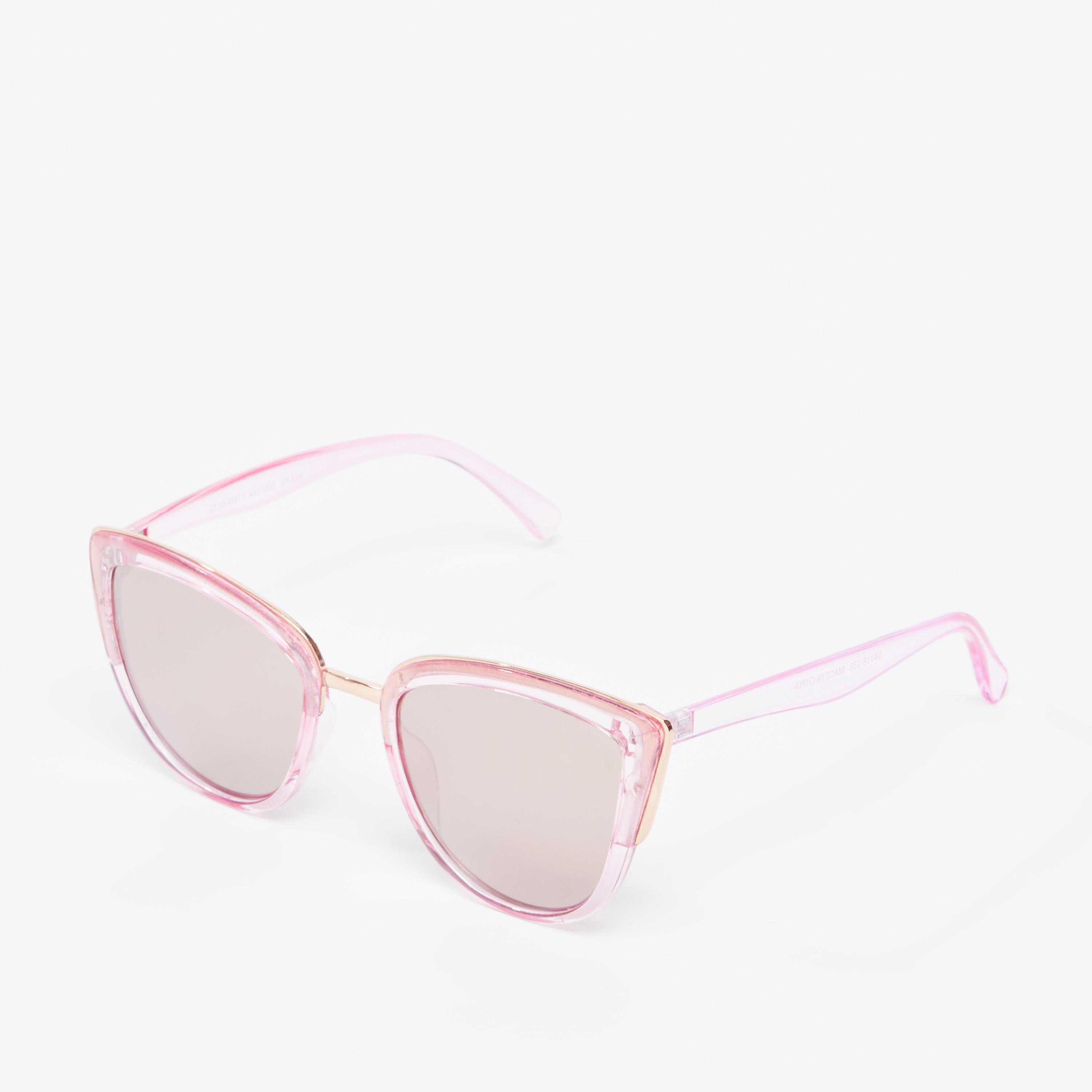 نظّارة شمسية بإطار كامل شفّاف مع وسادات أنف-women-sunglasses-image-1