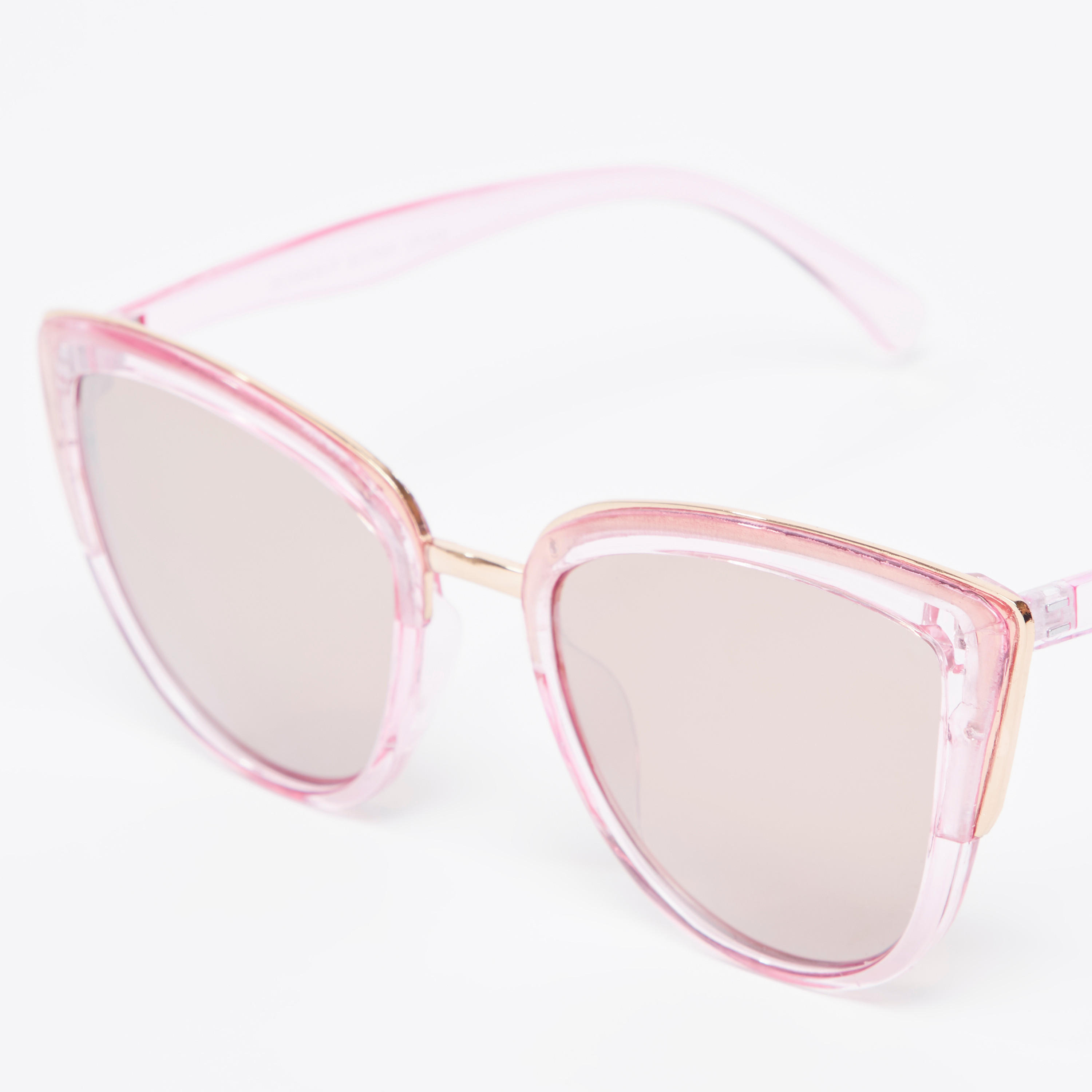 نظّارة شمسية بإطار كامل شفّاف مع وسادات أنف-women-sunglasses-image-2
